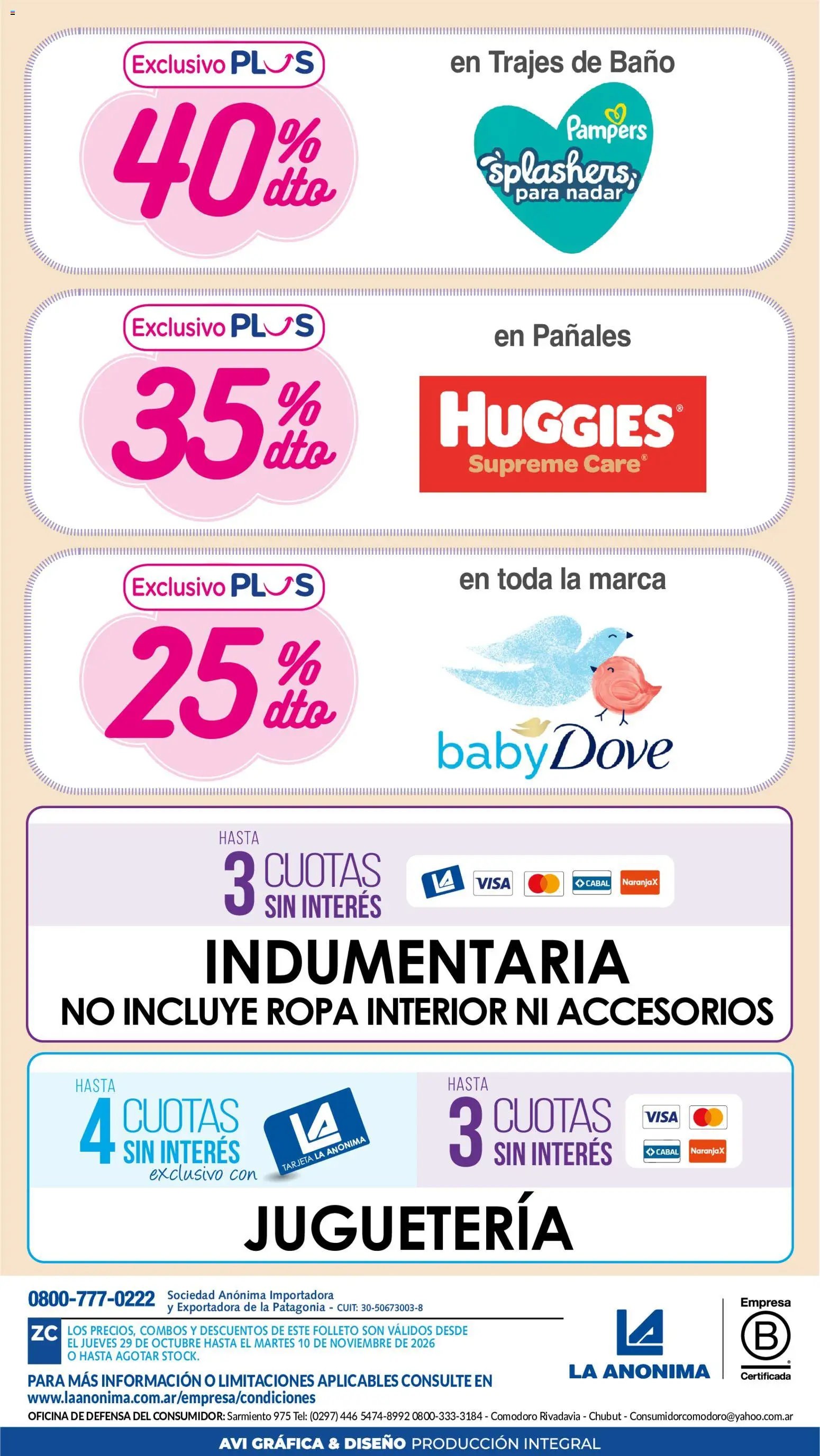 Vista previa del folleto de la tienda La Anonima válido desde el 29/10/2026 