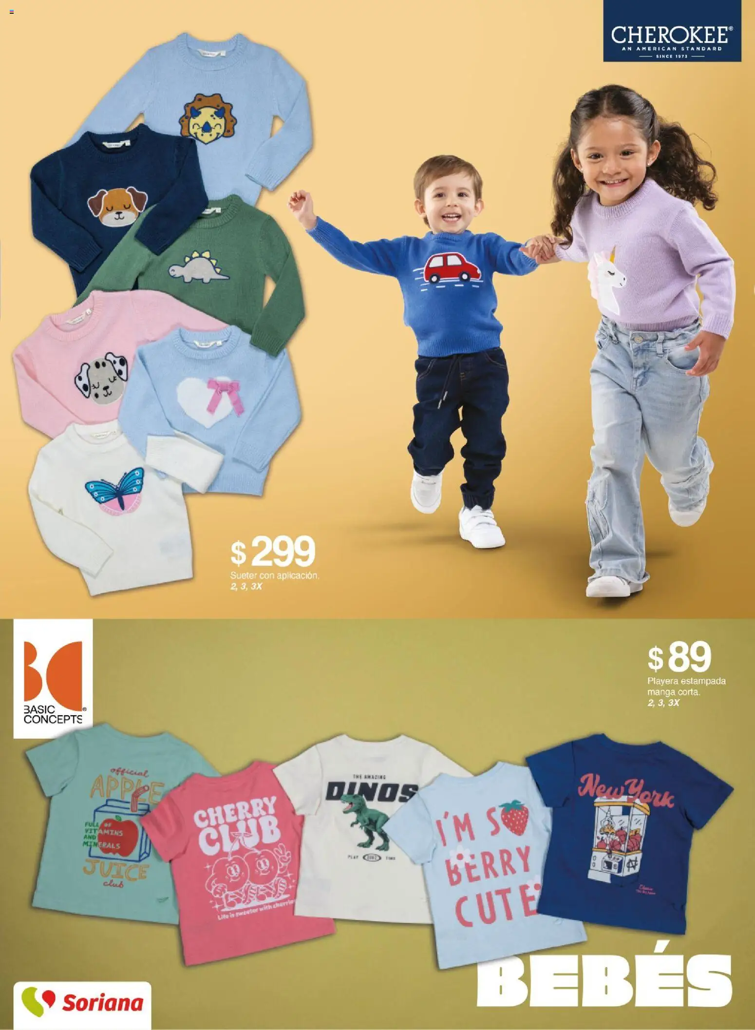 Vista previa las ofertas de la tienda Soriana - Soriana catálogo otoño invierno desde el 30/09/2026 - Playera, Manga, Suéter