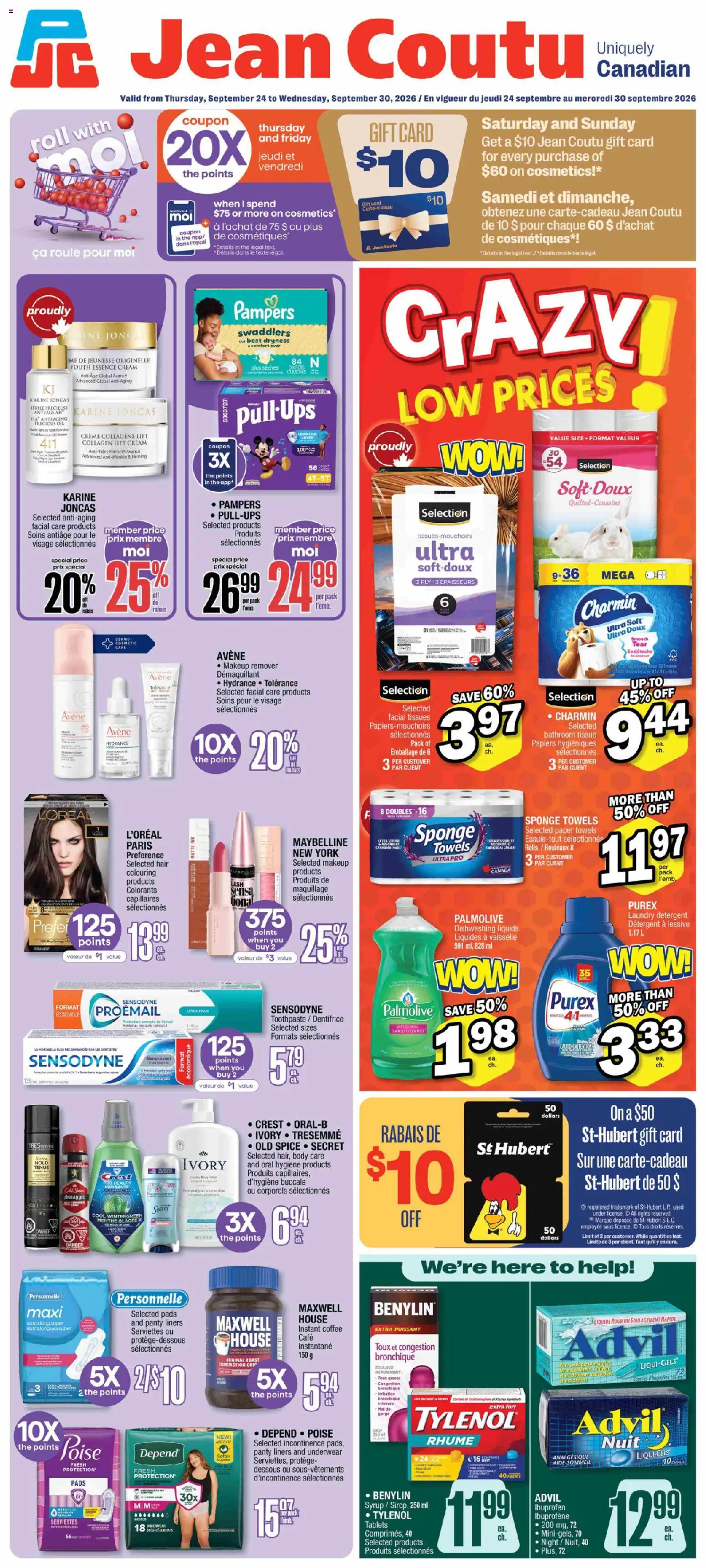 Preview of leaflet Jean Coutu weekly flyer from shop Jean Coutu is valid from Sep 24, 2026