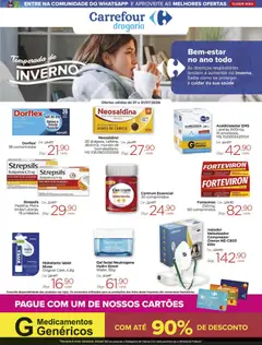Pré-Visualização do folheto "Carrefour ofertas Drogaria" da loja Carrefour válido a partir de 01/07/2026