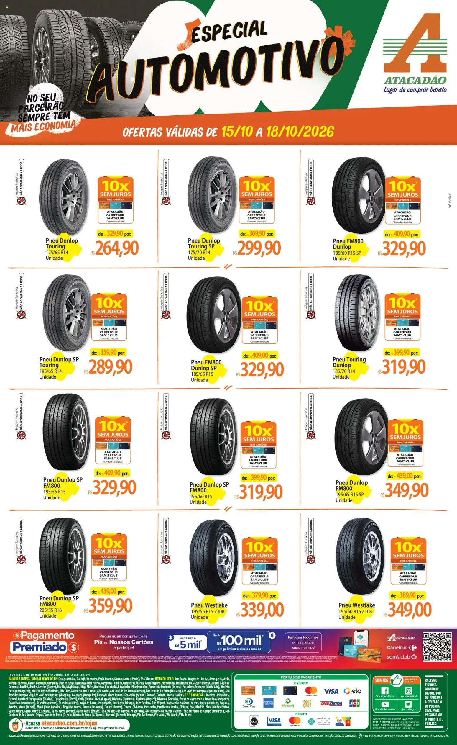 Pré-Visualização do folheto "Atacadão ofertas - SP" da loja Atacadão válido a partir de 15/10/2026