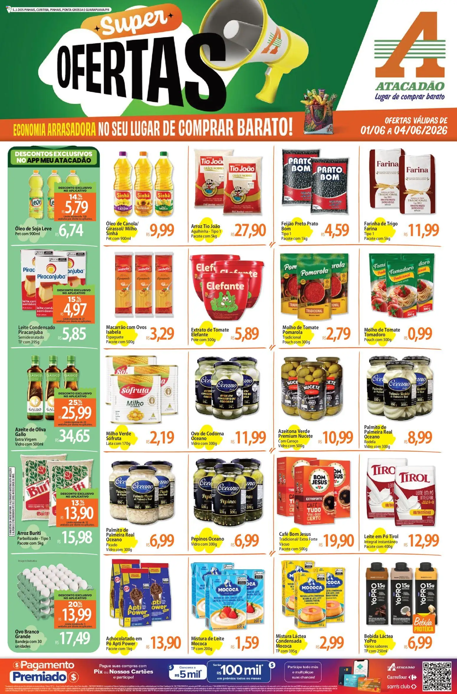 Pré-Visualização do folheto "Atacadão ofertas - PR" da loja Atacadão válido a partir de 01/06/2026
