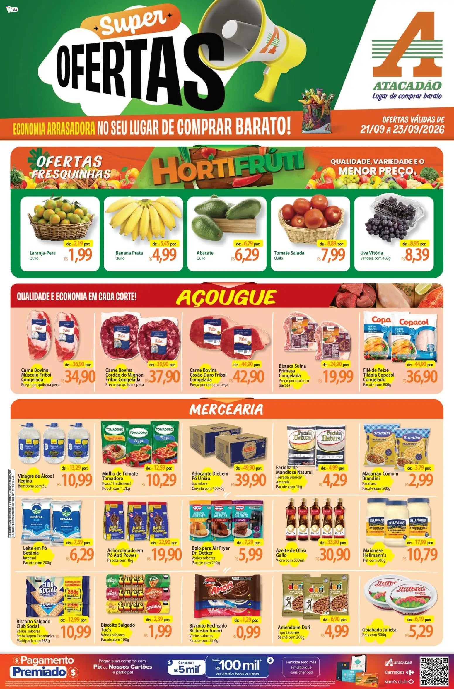 Pré-Visualização do folheto "Atacadão ofertas - MA" da loja Atacadão válido a partir de 21/09/2026