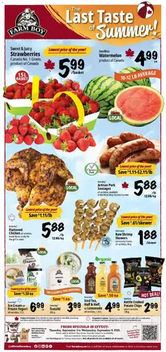 Preview of leaflet Farm Boy weekly flyer / circulaire from shop Farm Boy is valid from Sep 03, 2026