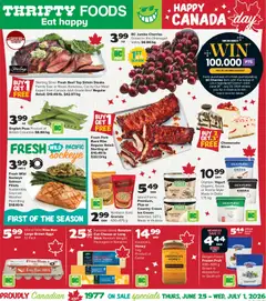 Preview of leaflet Thrifty Foods weekly flyer / circulaire from shop Thrifty Foods is valid from Jun 25, 2026