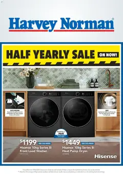 Preview of catalogue Harvey Norman Half Early Sale Deals On Laundry from shop Harvey Norman valid 18 Jun 2026