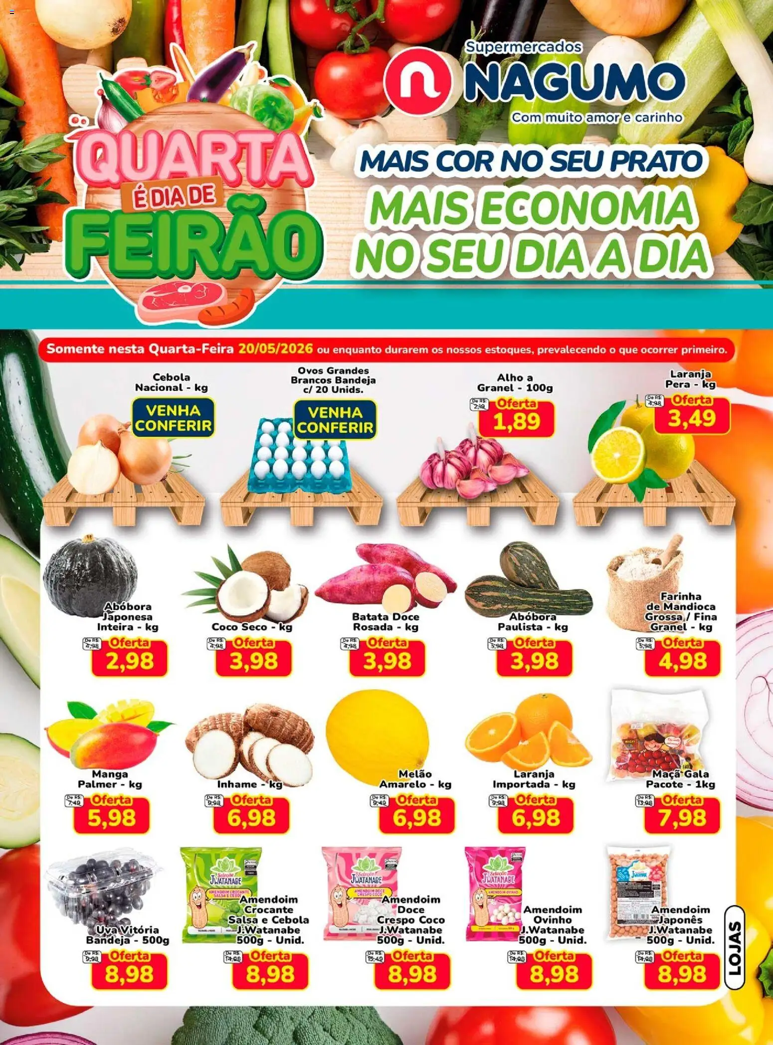 Pré-Visualização do folheto "Nagumo ofertas Quarta do Feirão" da loja Nagumo válido a partir de 20/05/2026