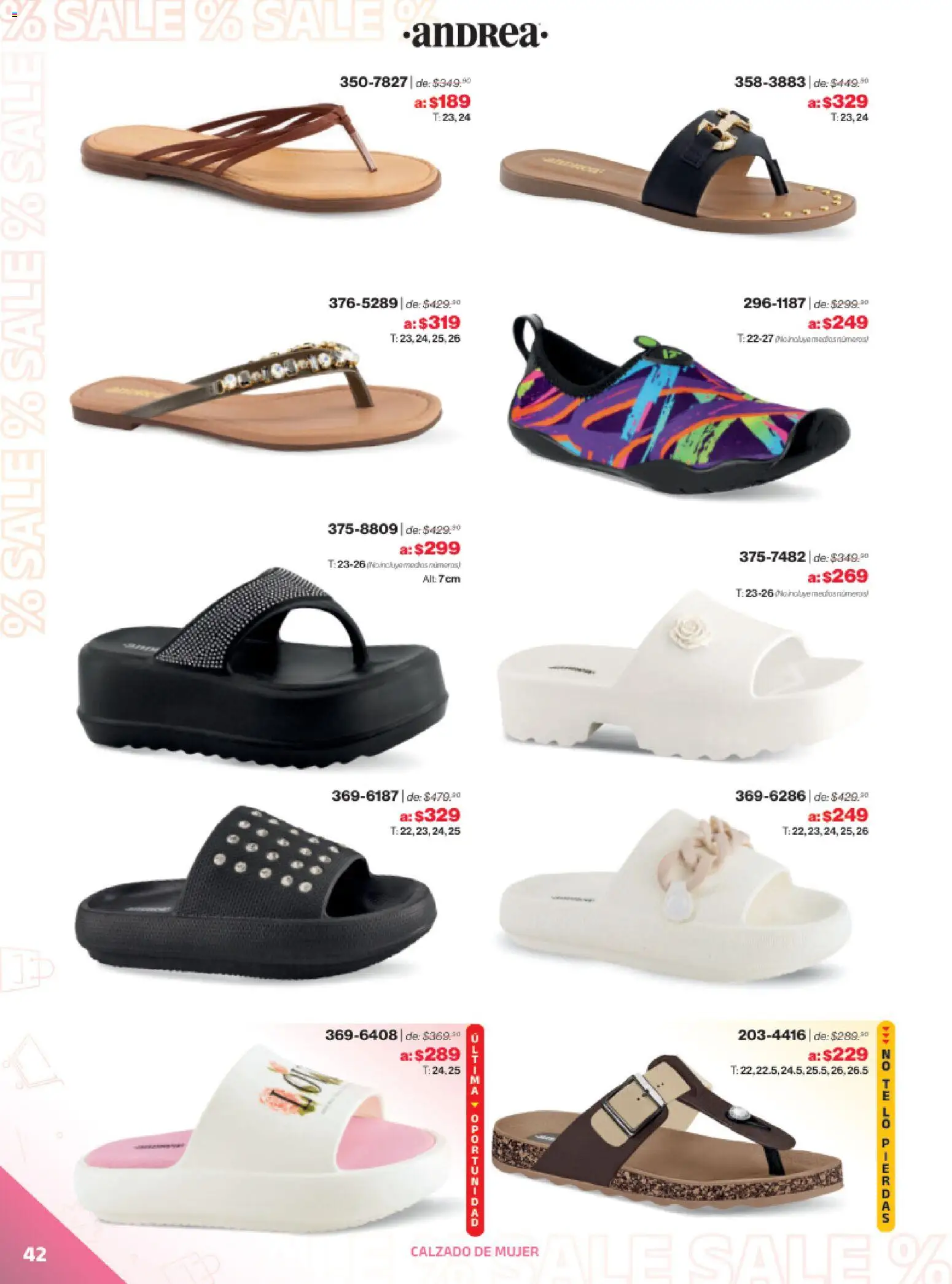 Vista previa las ofertas de la tienda Andrea - Catálogo Outlet desde el 21/12/2025 