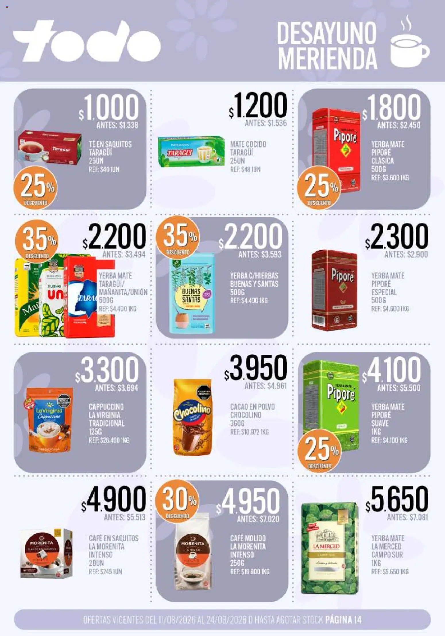 Vista previa del folleto de la tienda Supermercados TODO válido desde el 11/08/2026 
