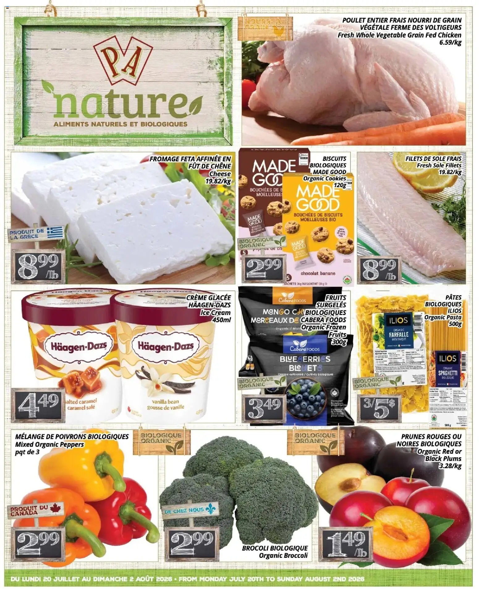 Preview of leaflet Pa Supermarché - nature Flyer from shop Pa Supermarché is valid from Jul 20, 2026
