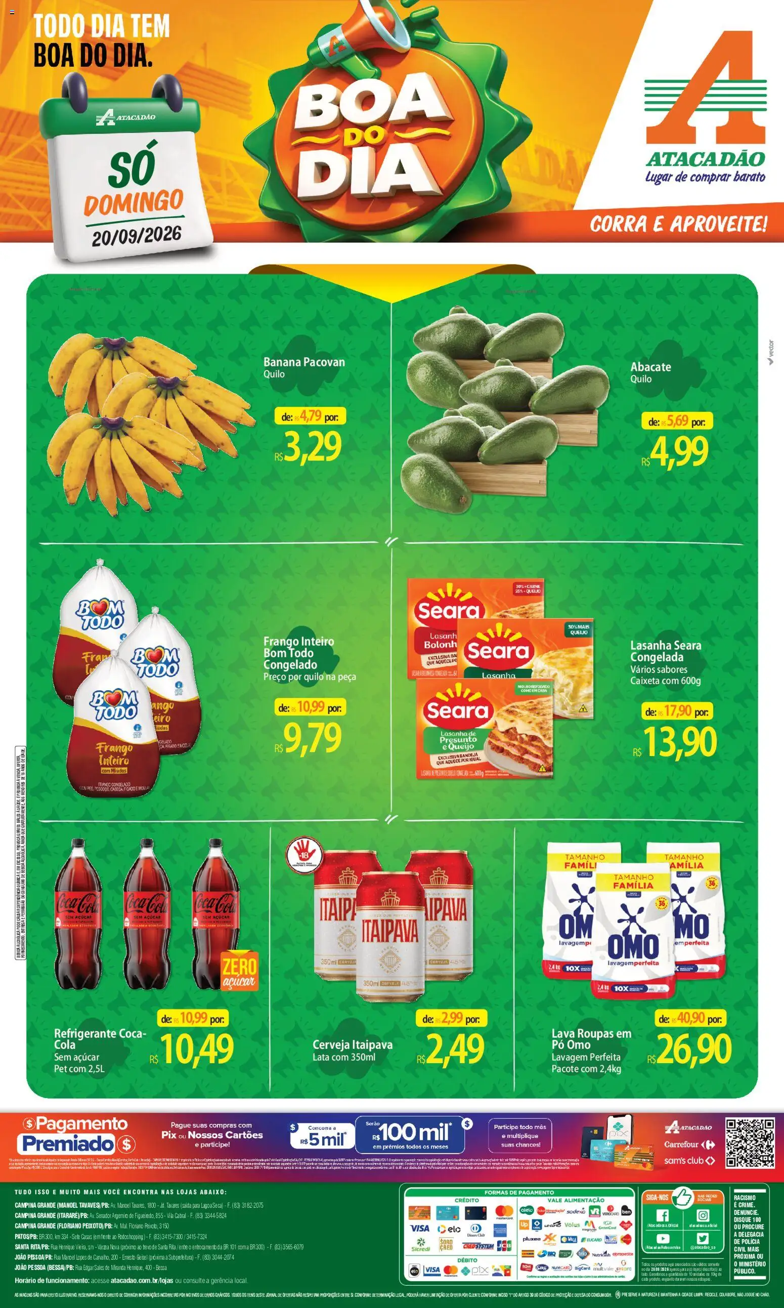 Pré-Visualização do folheto "Atacadão ofertas - PB" da loja Atacadão válido a partir de 20/09/2026