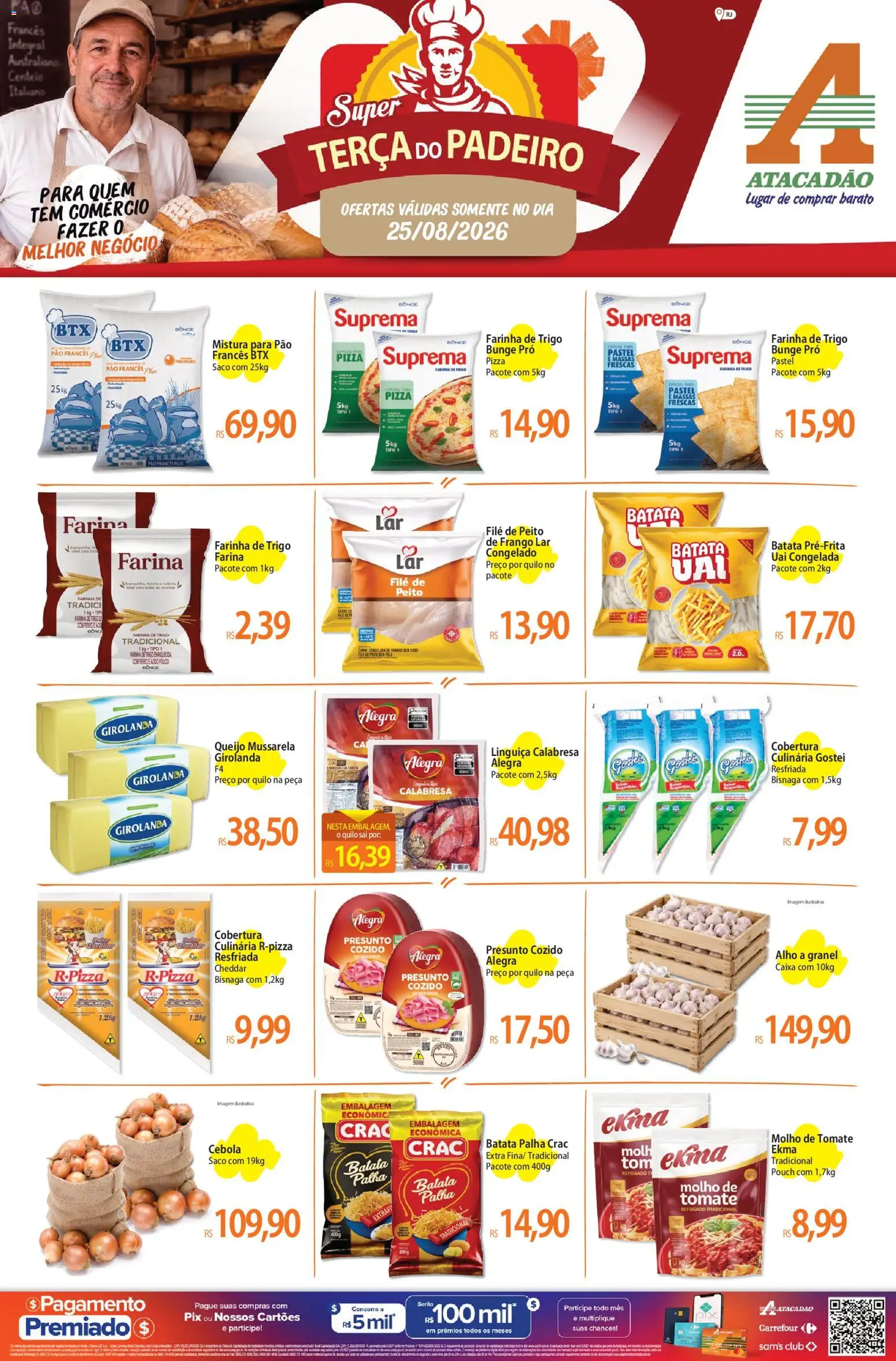Pré-Visualização do folheto "Atacadão ofertas - RJ" da loja Atacadão válido a partir de 25/08/2026