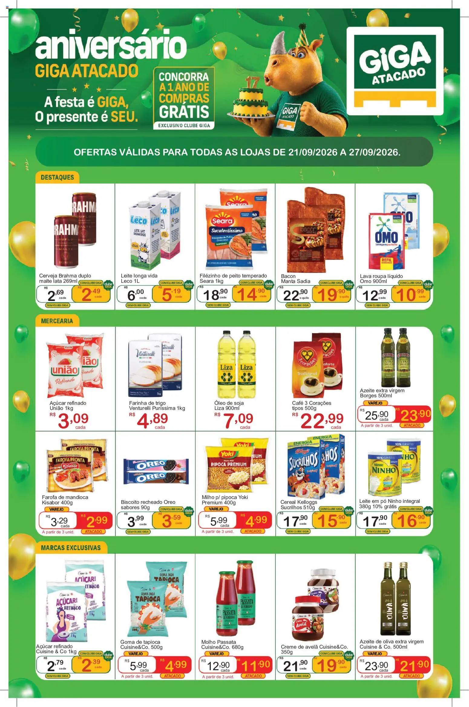 Pré-Visualização do folheto "GIGA Atacado - Ofertas da semana" da loja GIGA Atacado válido a partir de 20/09/2026