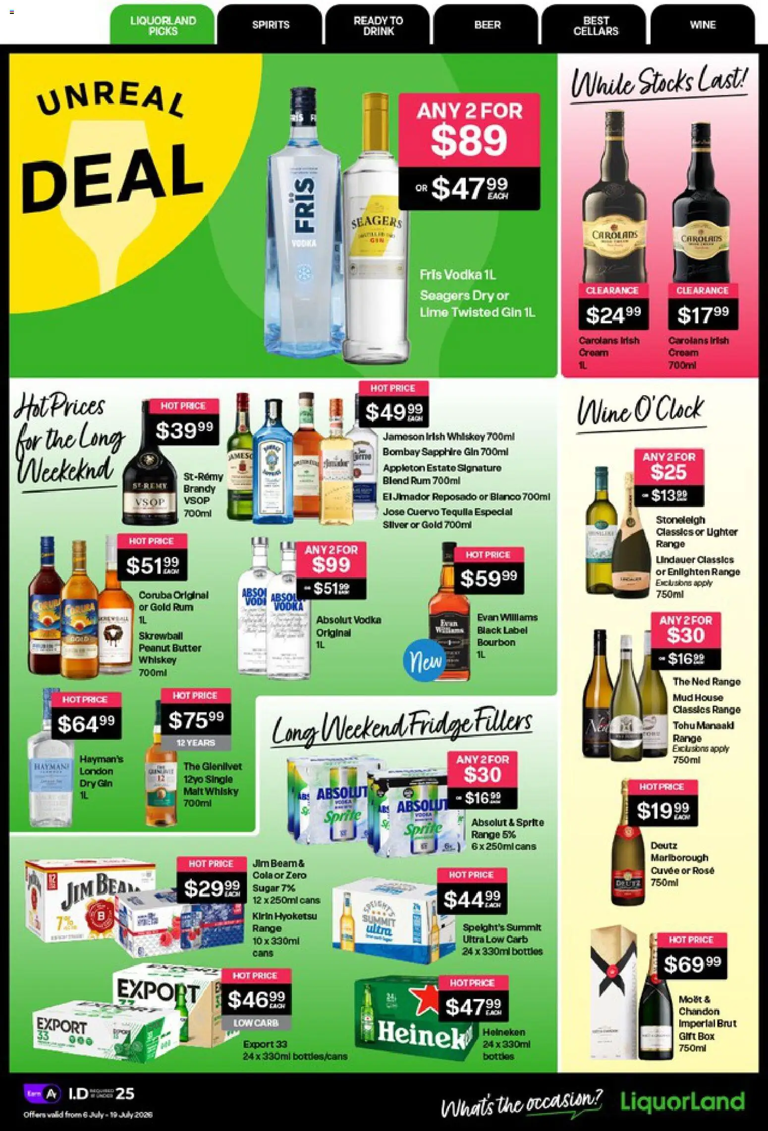 Preview of catalogue Liquorland catalogue from shop Liquorland valid 6 Jul 2026