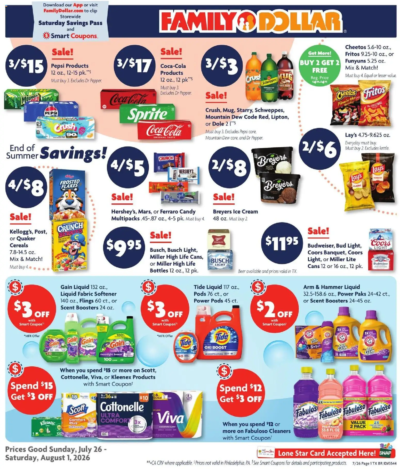 Ad Preview of Family Dollar Family Dollar Weekly Ad from 07/26/2026