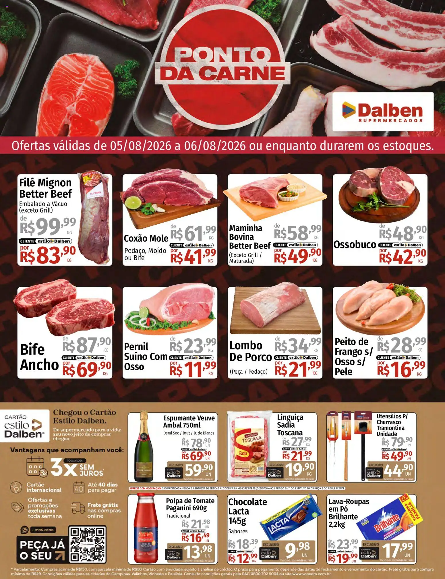 Pré-Visualização do folheto "Supermercado Dalben - Ofertas da semana" da loja Supermercado Dalben válido a partir de 05/08/2026