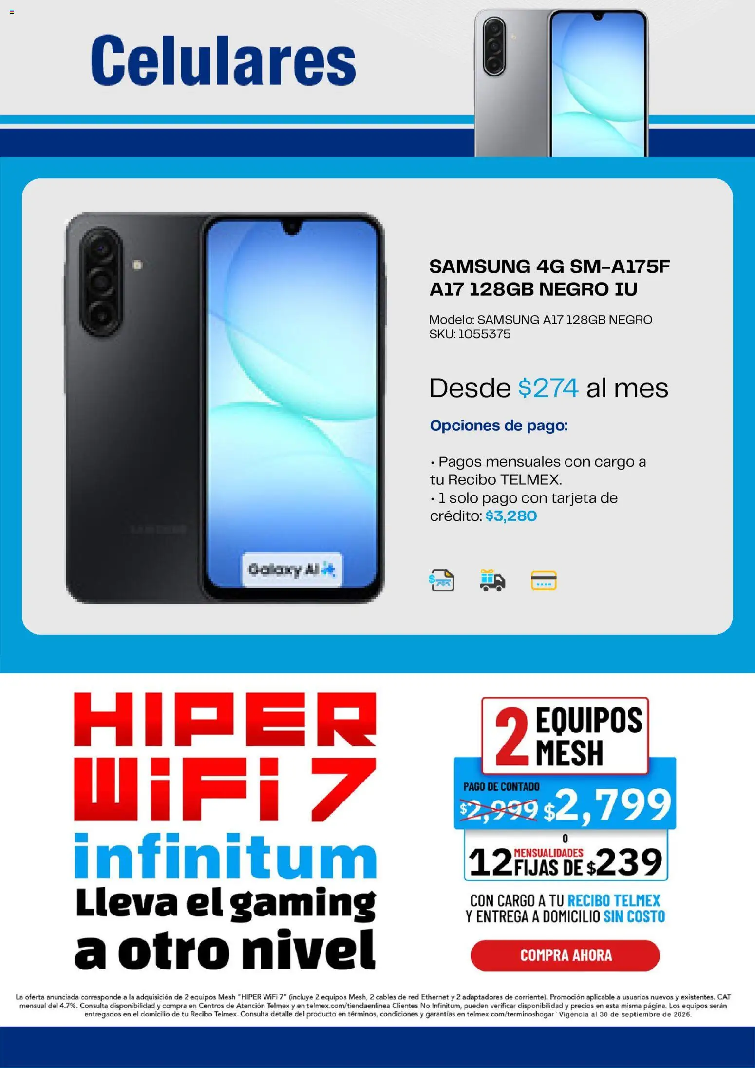 Vista previa las ofertas de la tienda Telmex - Telmex catálogo desde el 29/09/2026 