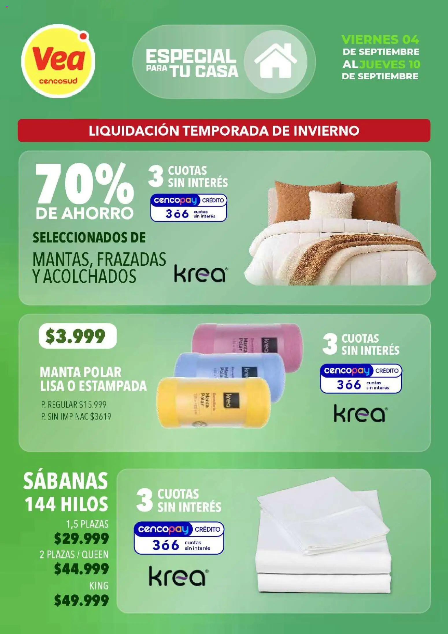 Vista previa del folleto de la tienda Vea válido desde el 04/09/2026 
