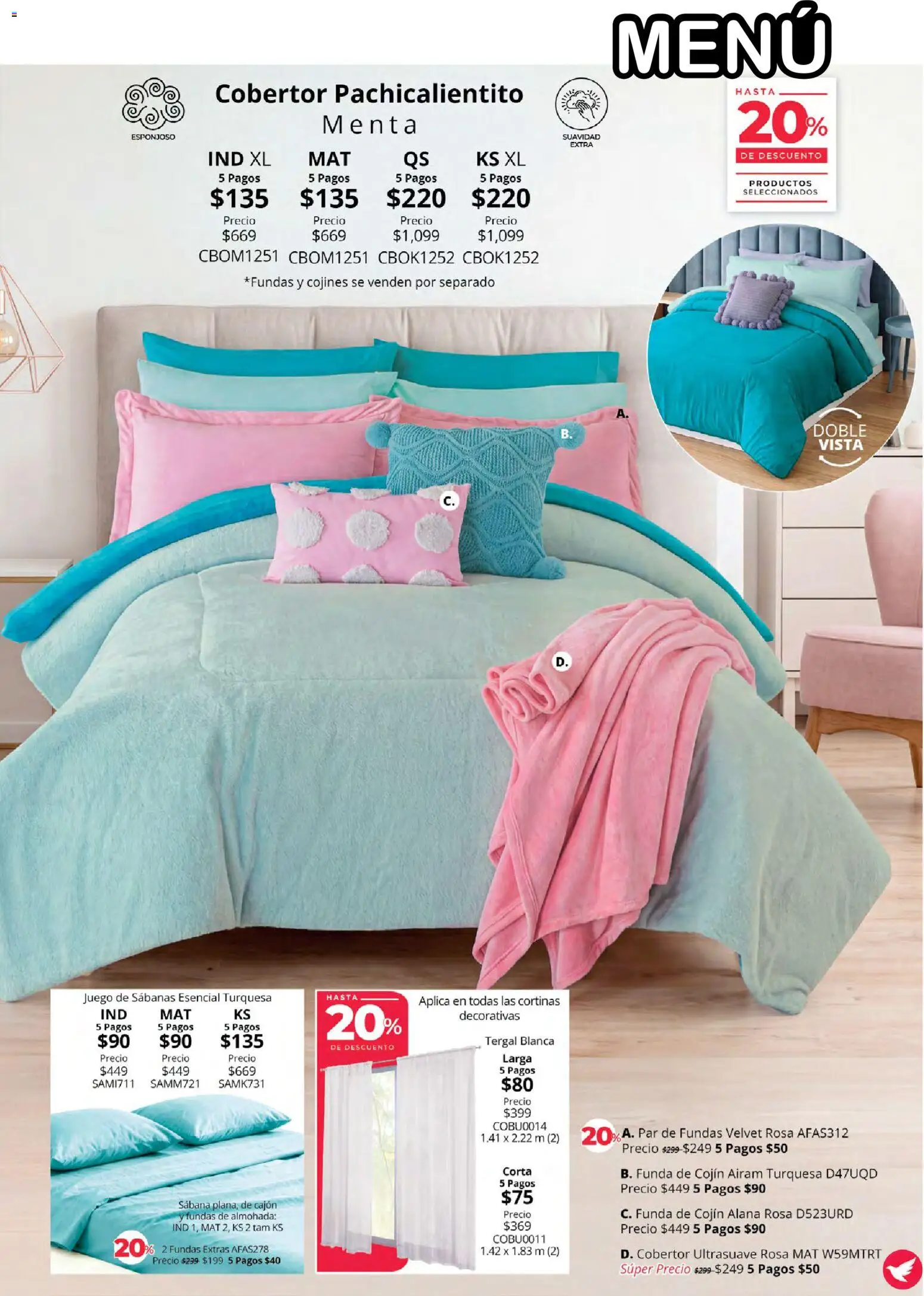 Vista previa las ofertas de la tienda Colchas Concord - Colchas Concord catálogo Colección Cobertor desde el 01/08/2026 