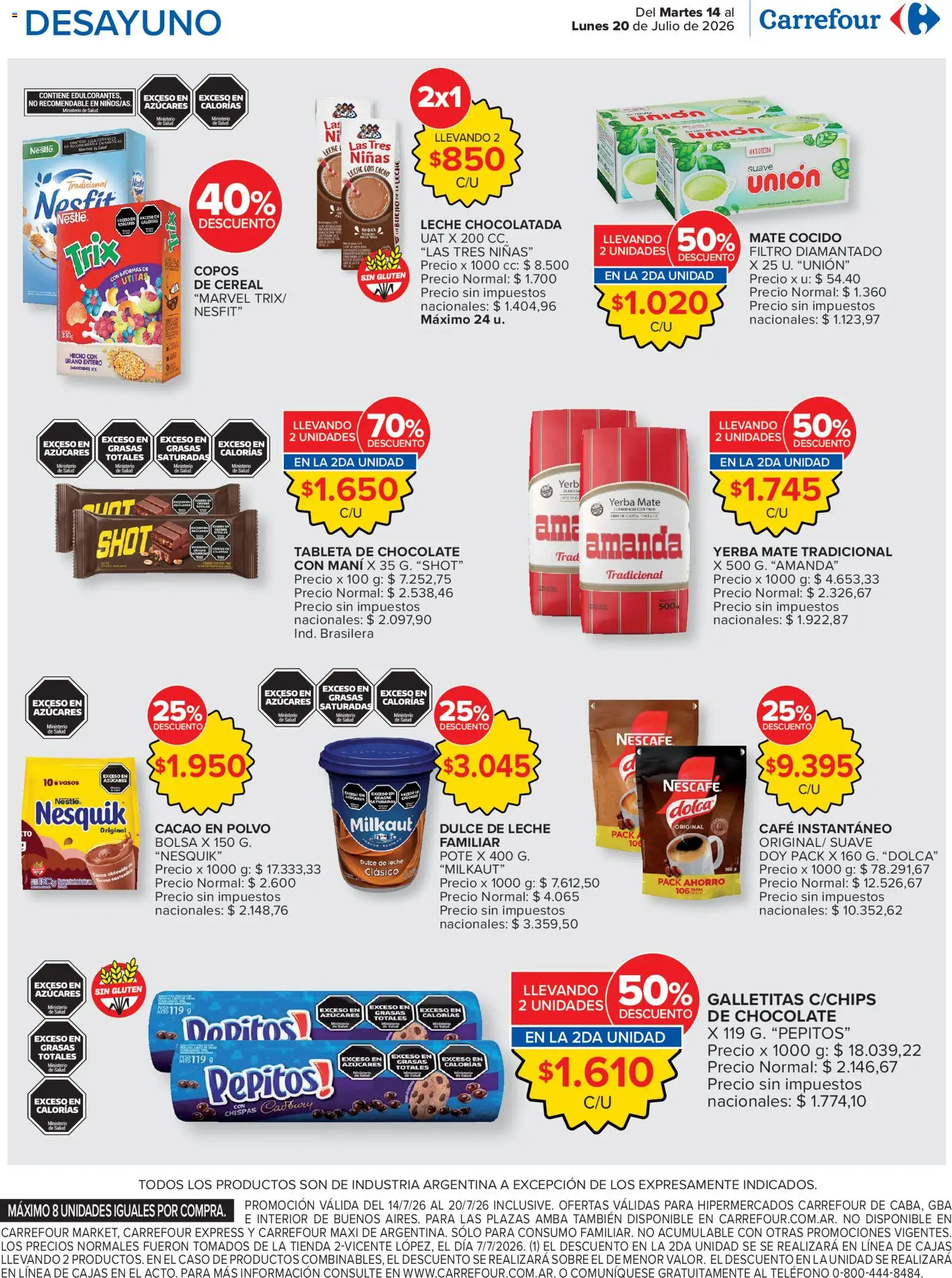 Vista previa del folleto de la tienda Carrefour válido desde el 14/07/2026 