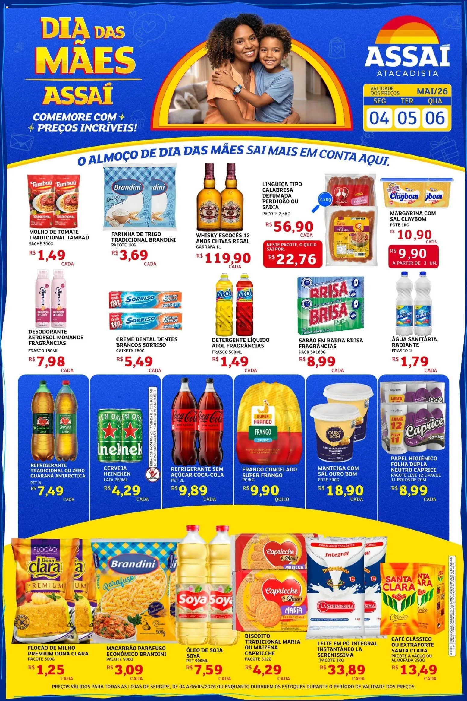 Pré-Visualização do folheto "Assaí Atacadista ofertas - SE" da loja Assaí Atacadista válido a partir de 04/05/2026
