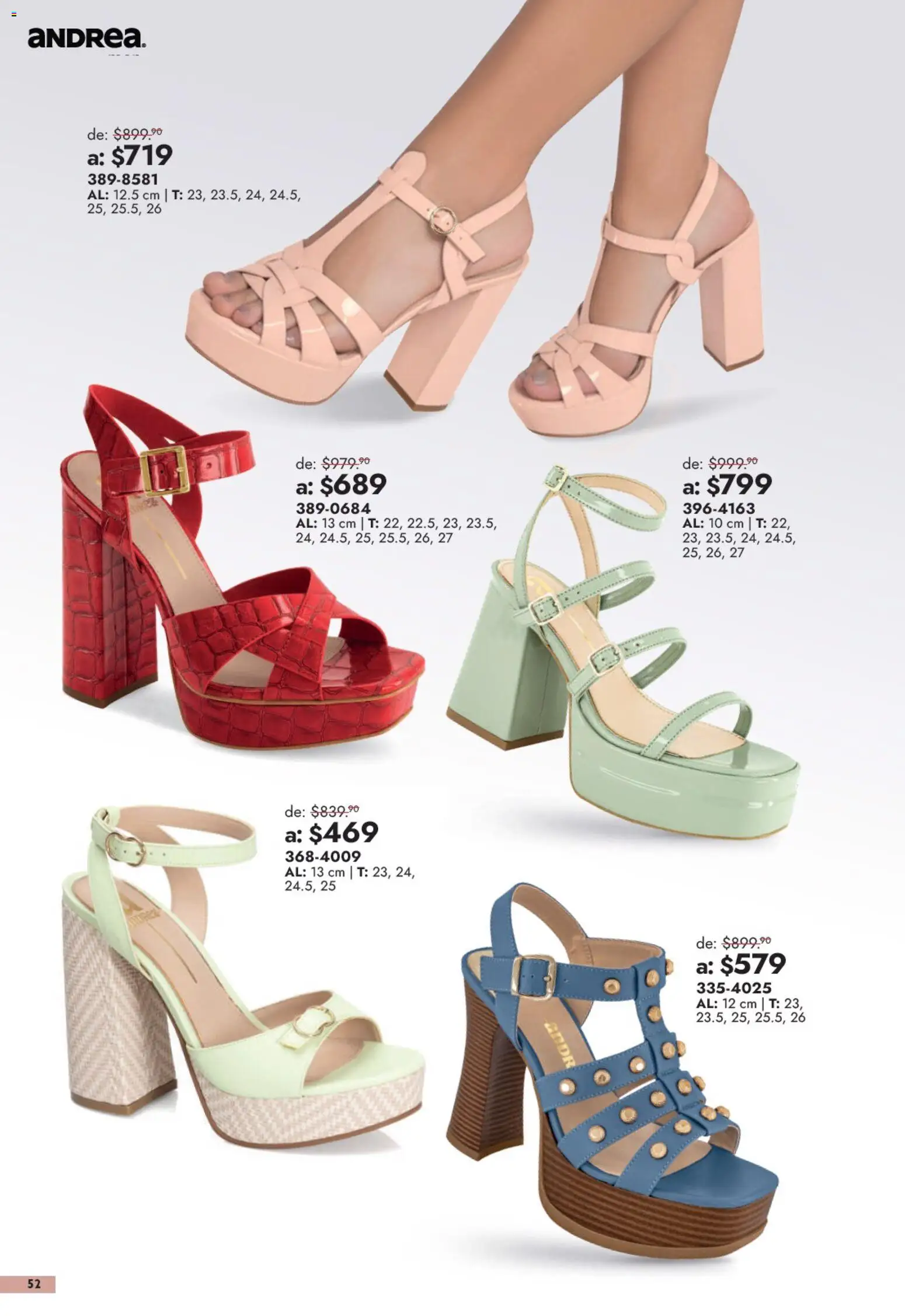 Vista previa las ofertas de la tienda Andrea - Andrea catálogo Outlet desde el 13/09/2026 