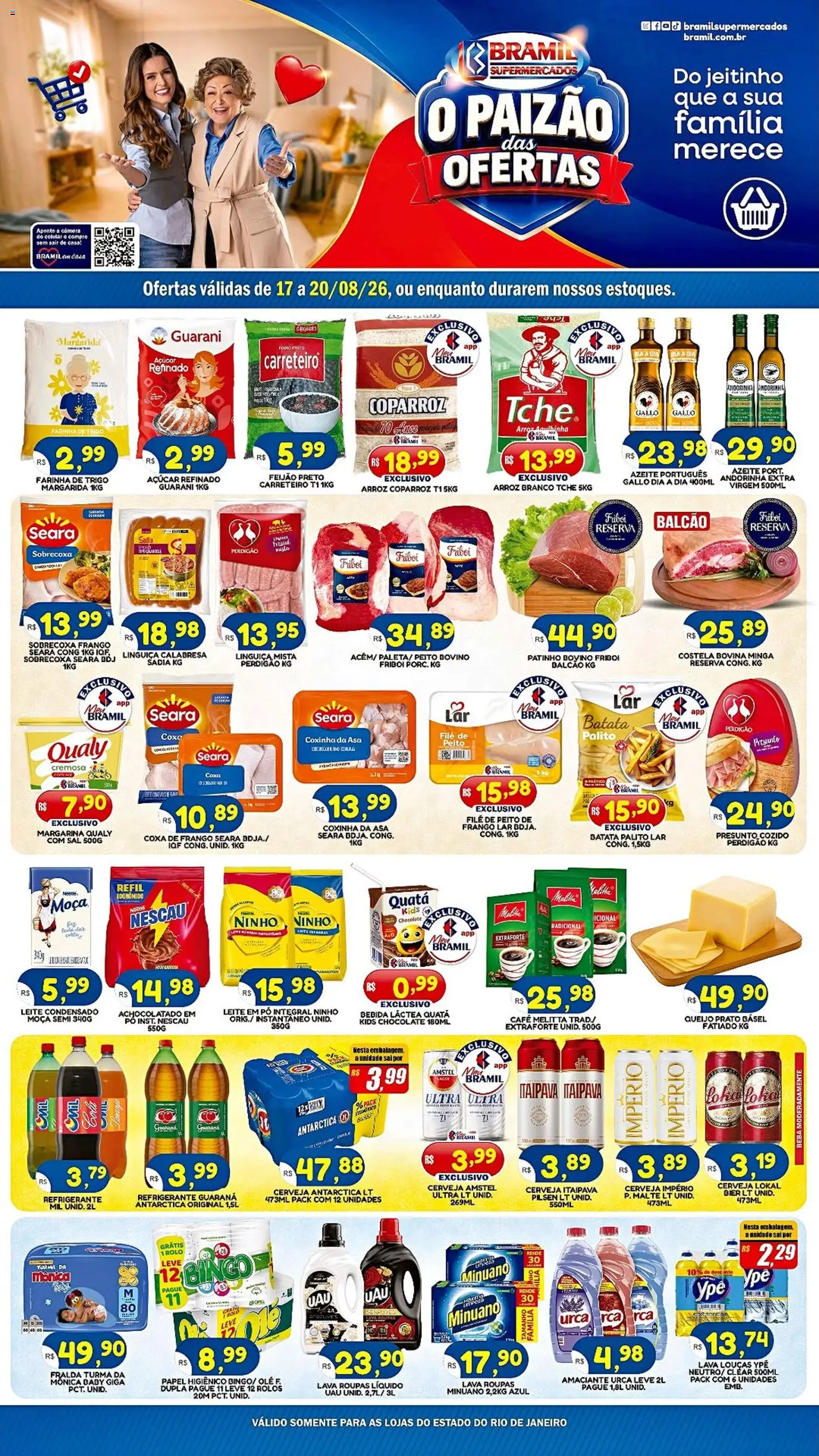 Ofertas Bramil Supermercados até 20/08/2026.