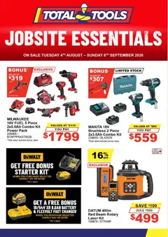 Preview of catalogue Total Tools catalogue from shop Total Tools valid 04/08/2026