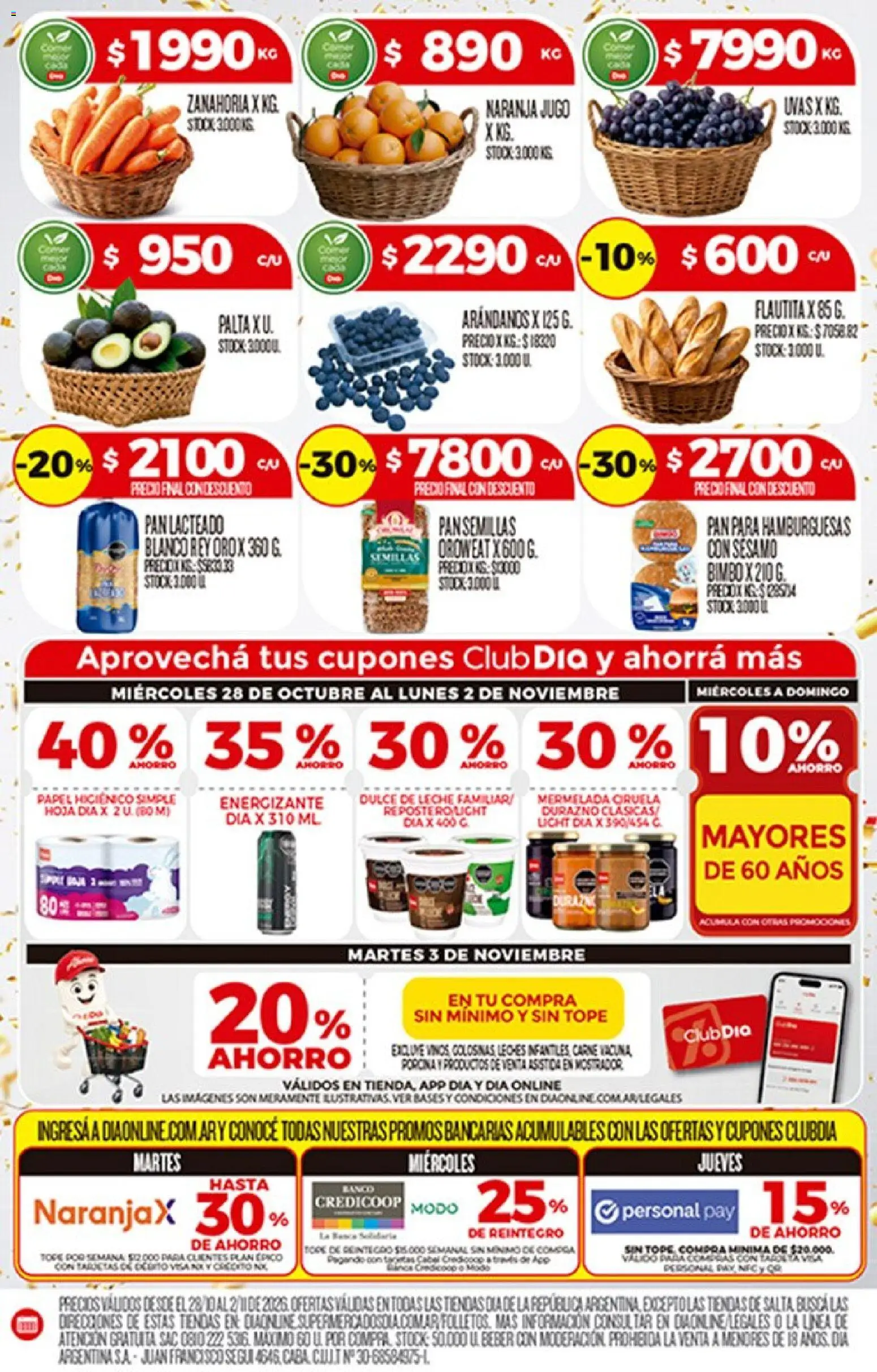Vista previa del folleto de la tienda Dia válido desde el 28/10/2026 