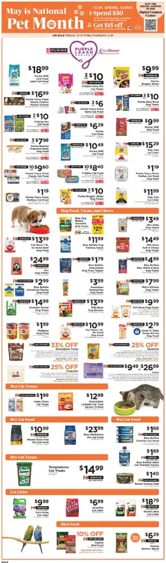 Ad Preview of ShopRite ShopRite Pets Shop Picks from 05/15/2026