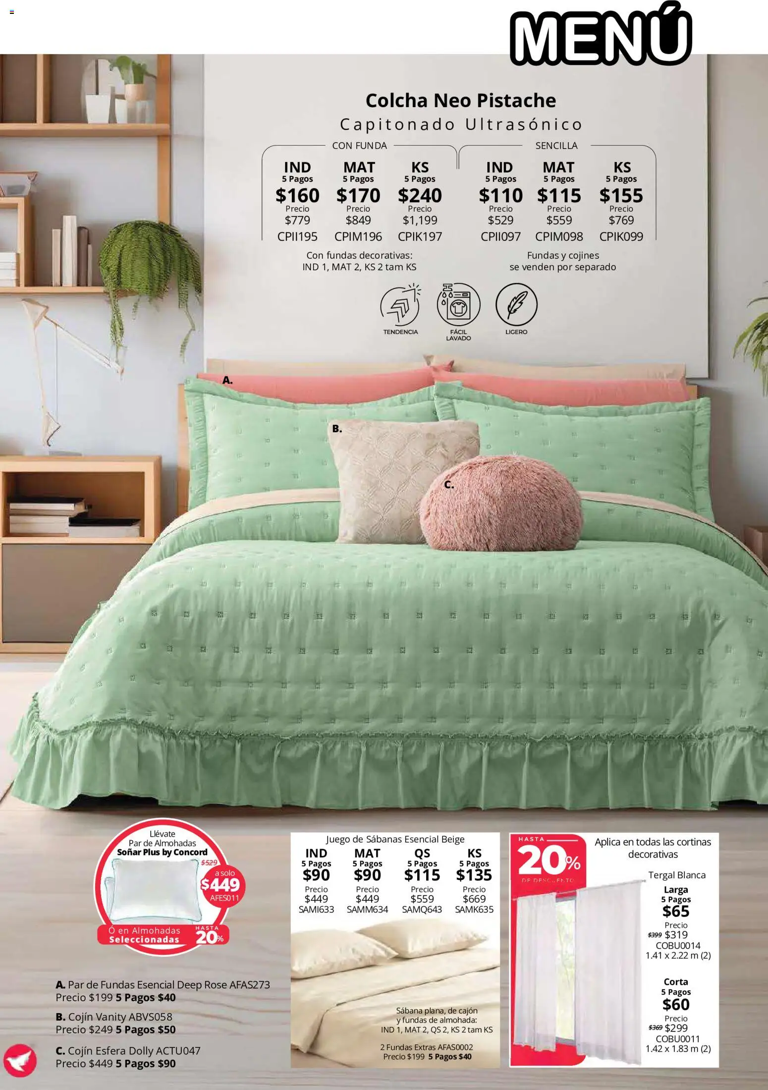 Vista previa las ofertas de la tienda Colchas Concord - Colchas Concord catálogo desde el 15/10/2026 