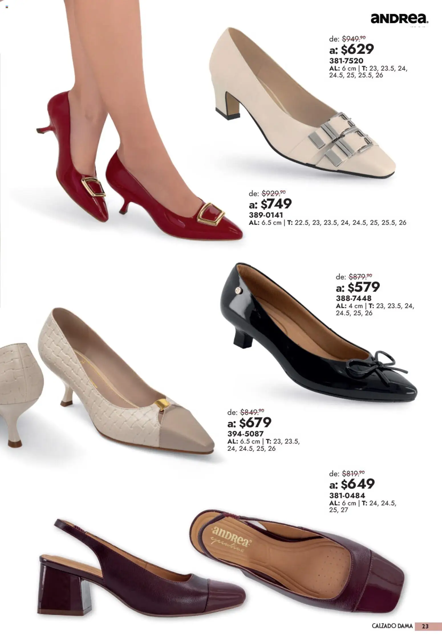 Vista previa las ofertas de la tienda Andrea - Andrea catálogo Outlet desde el 13/09/2026 