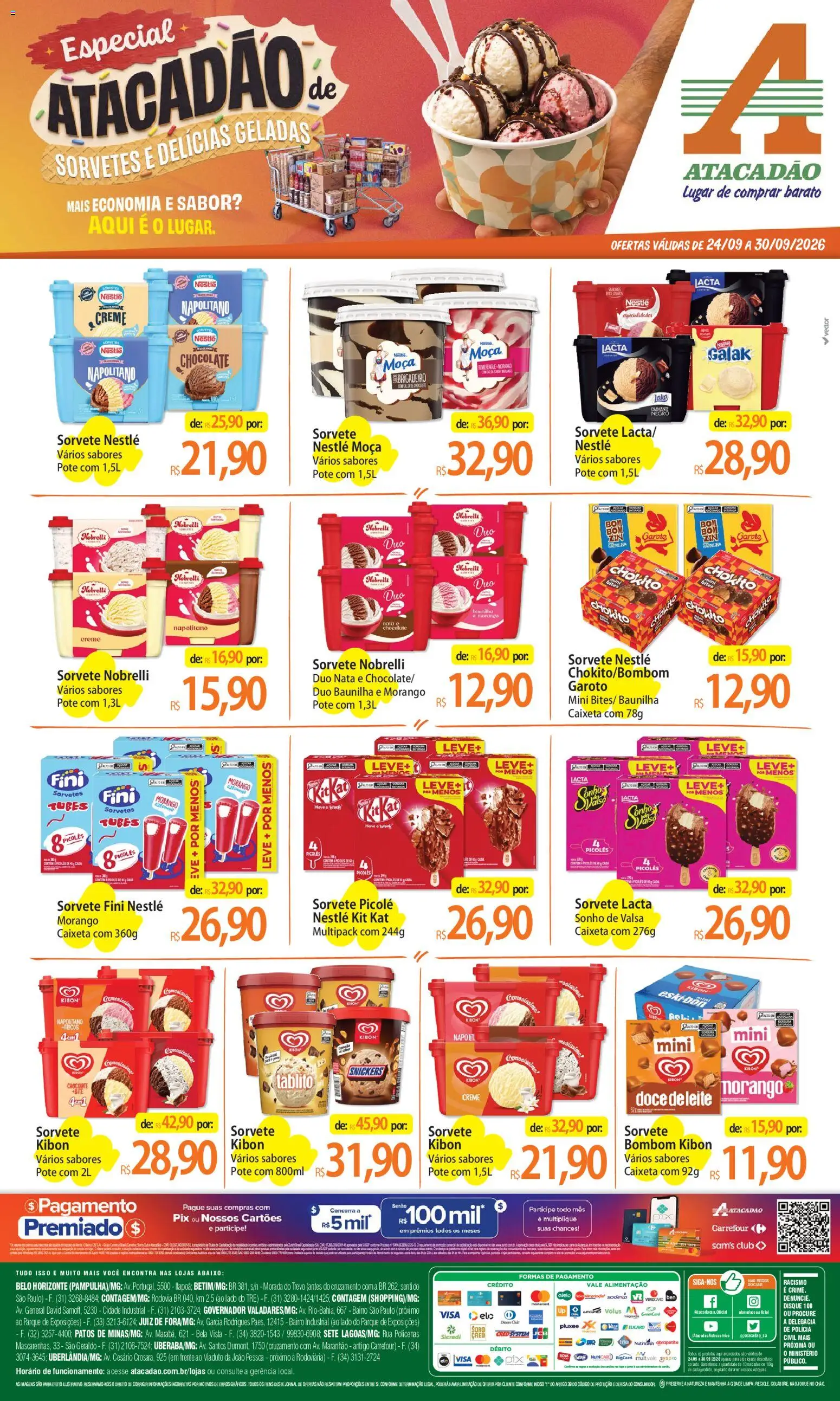 Pré-Visualização do folheto "Atacadão ofertas - MG" da loja Atacadão válido a partir de 24/09/2026