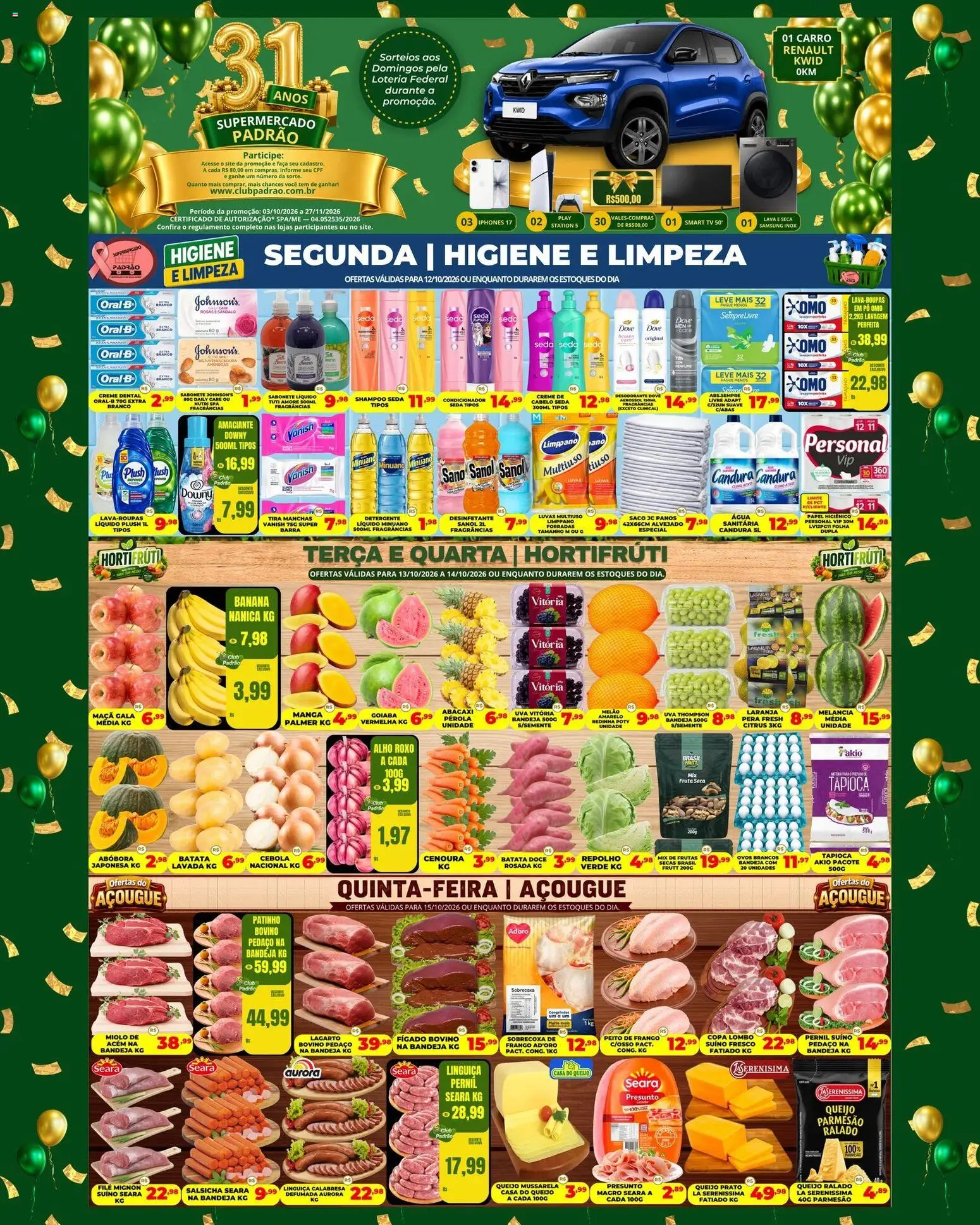 Pré-Visualização do folheto "Supermercado Padrão - Ofertas da semana" da loja Supermercado Padrão válido a partir de 12/10/2026