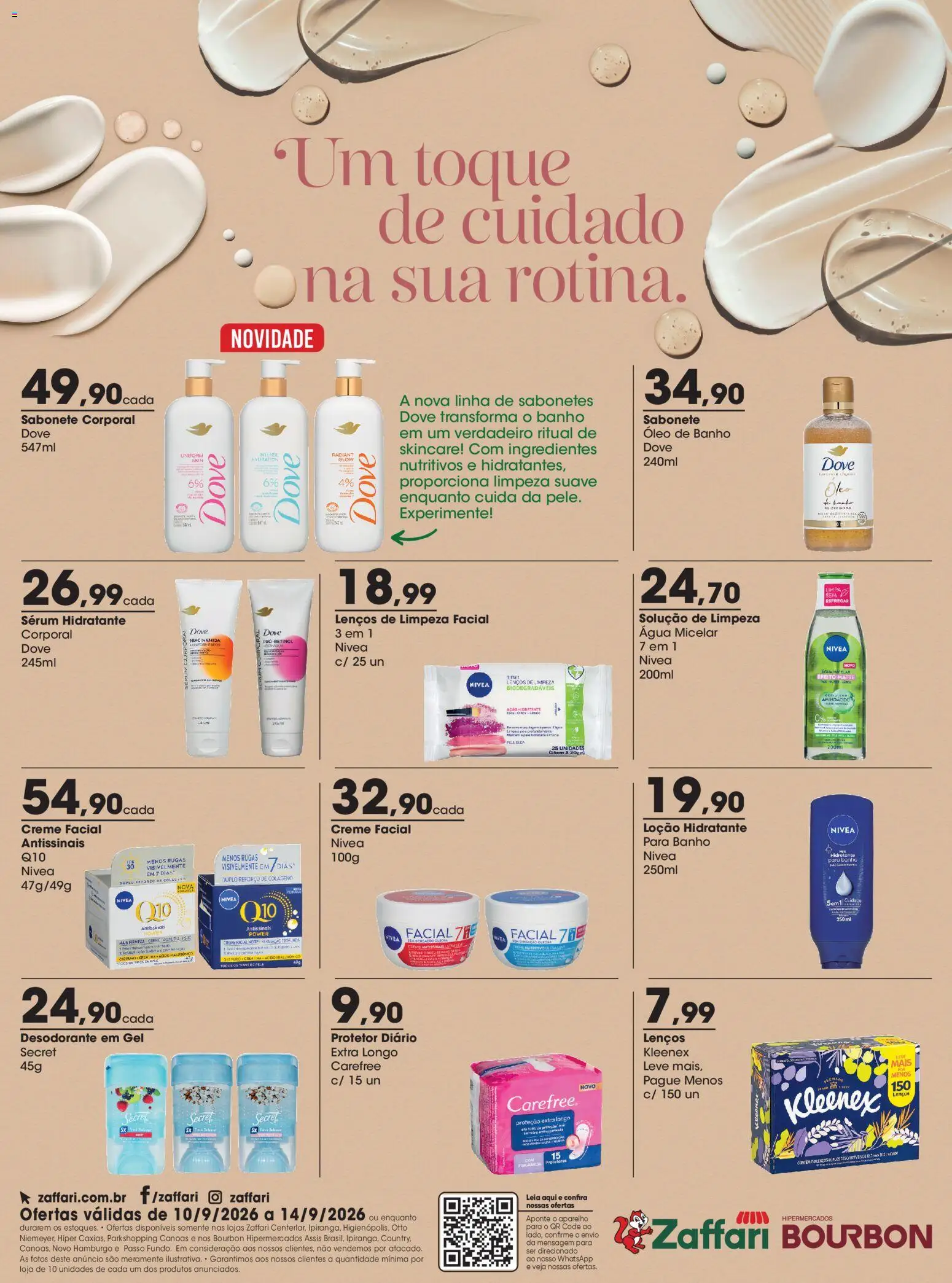 Pré-Visualização do folheto "Zaffari ofertas Cuidados Especiais - RS" da loja Zaffari válido a partir de 10/09/2026