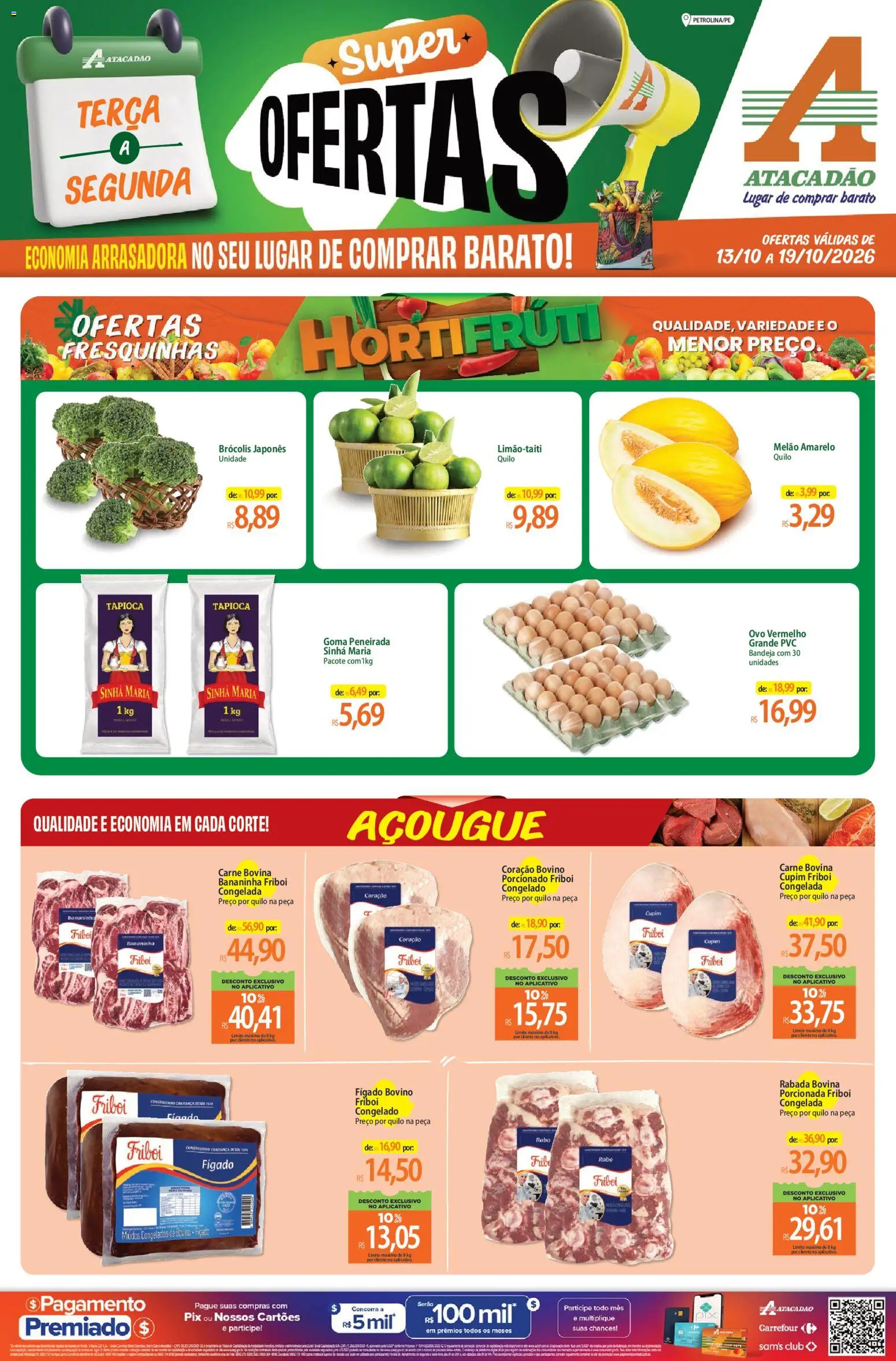 Pré-Visualização do folheto "Atacadão ofertas - PE" da loja Atacadão válido a partir de 13/10/2026