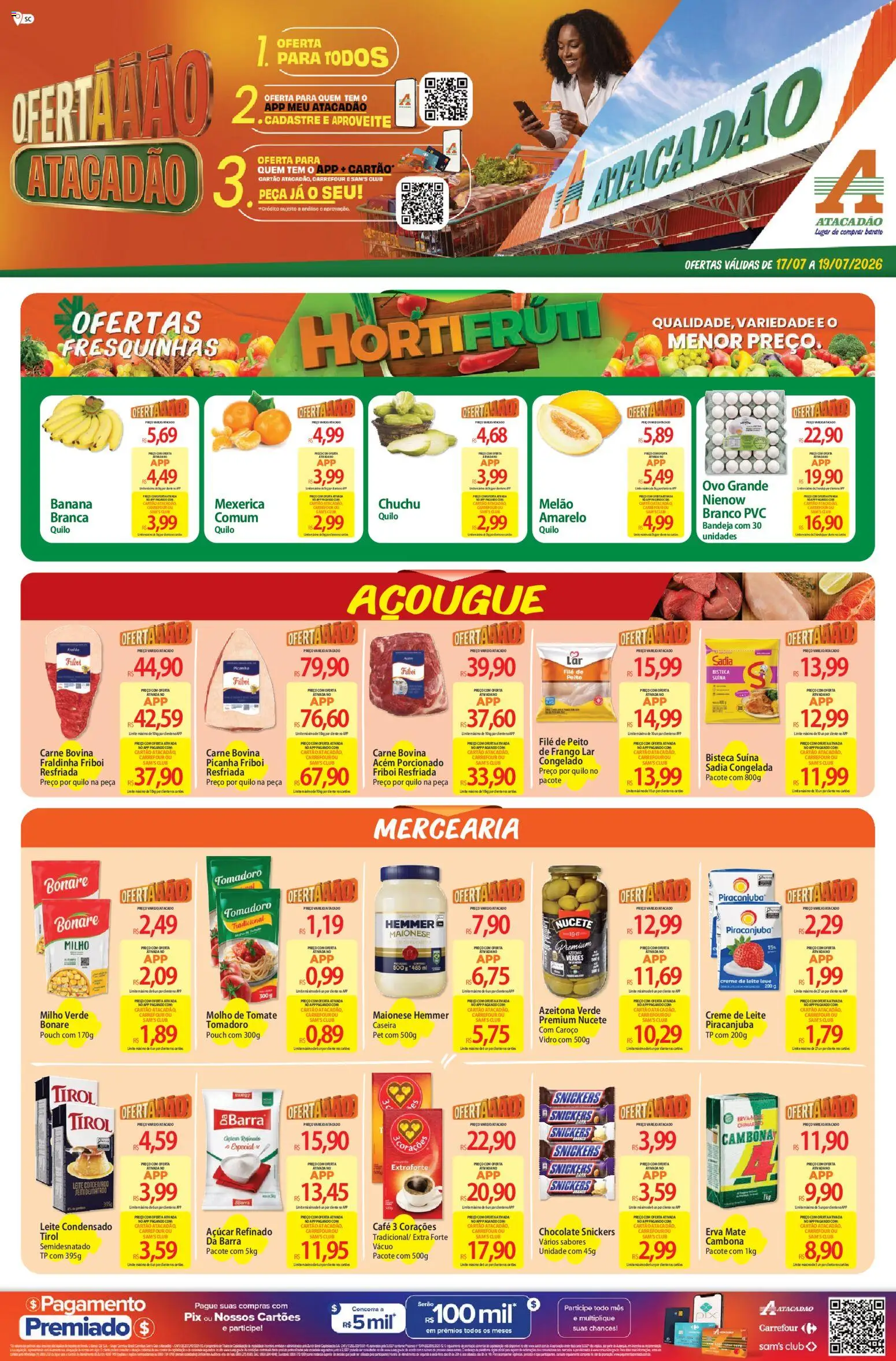 Pré-Visualização do folheto "Atacadão ofertas - SC" da loja Atacadão válido a partir de 17/07/2026