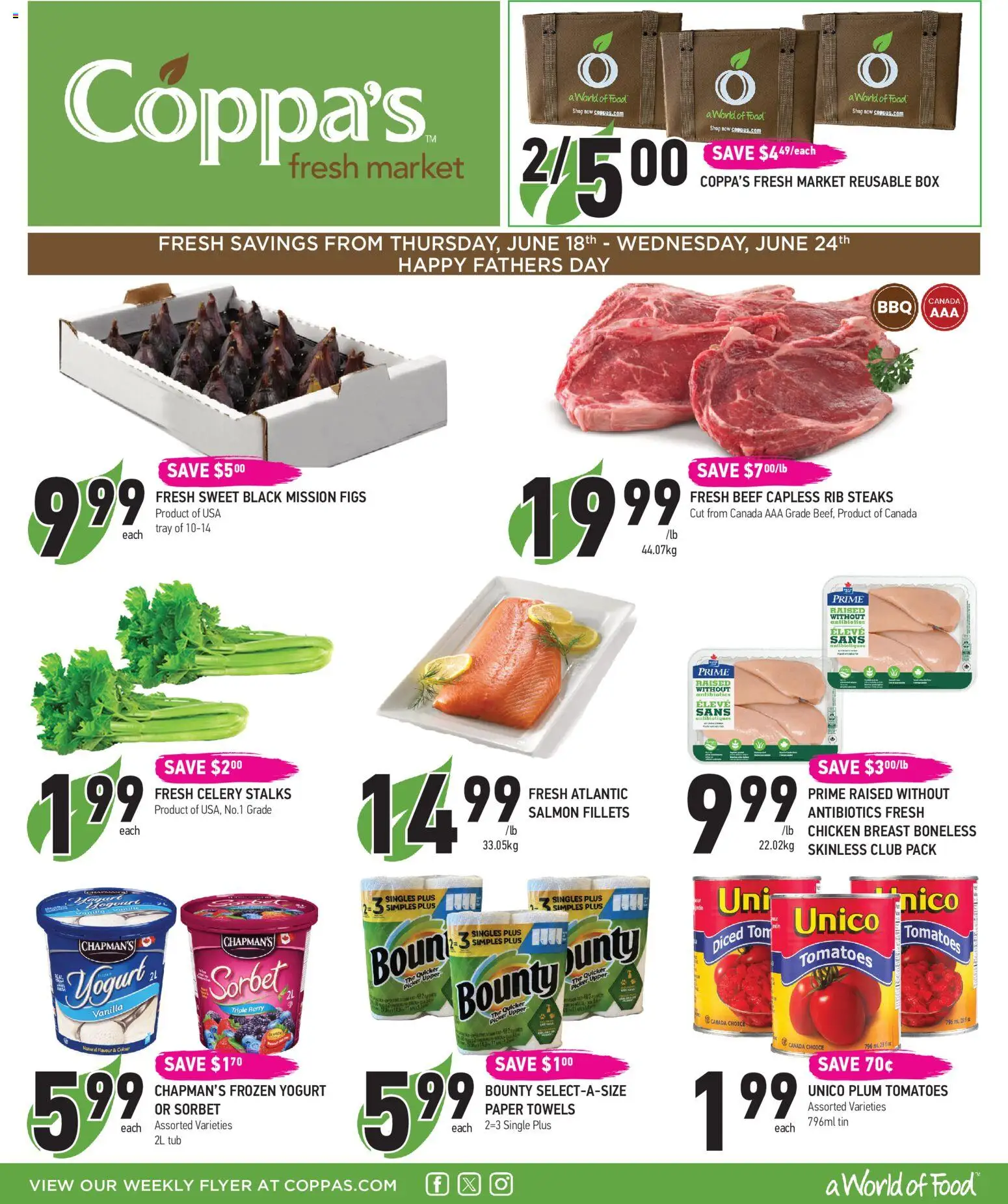 Preview of leaflet Coppas Fresh Market weekly flyer / circulaire from shop Coppas Fresh Market is valid from Jun 18, 2026