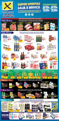 Pré-Visualização do folheto "X Supermercados ofertas Mooca" da loja X Supermercados válido a partir de 21/08/2026