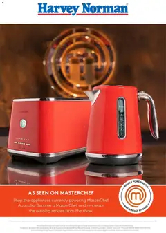 Preview of catalogue Harvey Norman Small Appliance – Proudly Powering the MasterChef Kitchen from shop Harvey Norman valid 06/07/2026