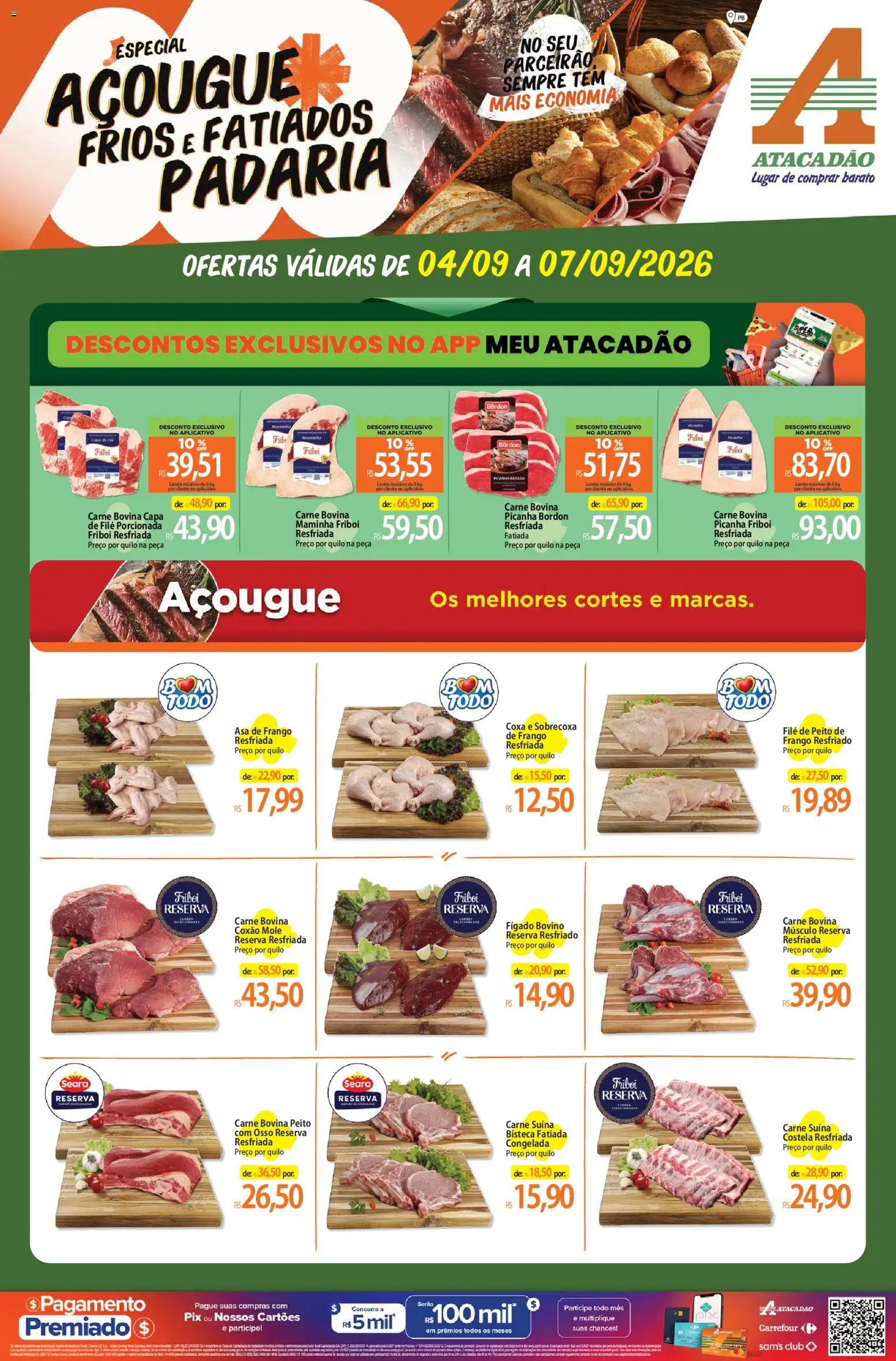 Pré-Visualização do folheto "Atacadão ofertas - PB" da loja Atacadão válido a partir de 04/09/2026