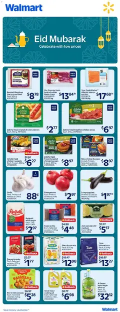 Un aperçu du dépliant Walmart flyer - Eid Mubarak du magasin Walmart est valide à partir 7 mai 2026
