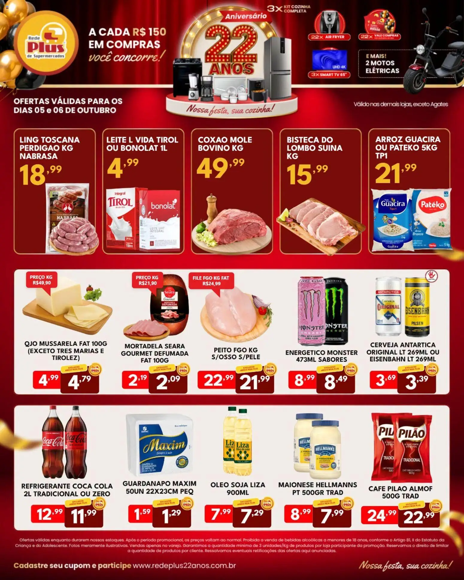 Pré-Visualização do folheto "Rede Plus Supermercados - Ofertas da semana" da loja Rede Plus Supermercados válido a partir de 05/10/2026