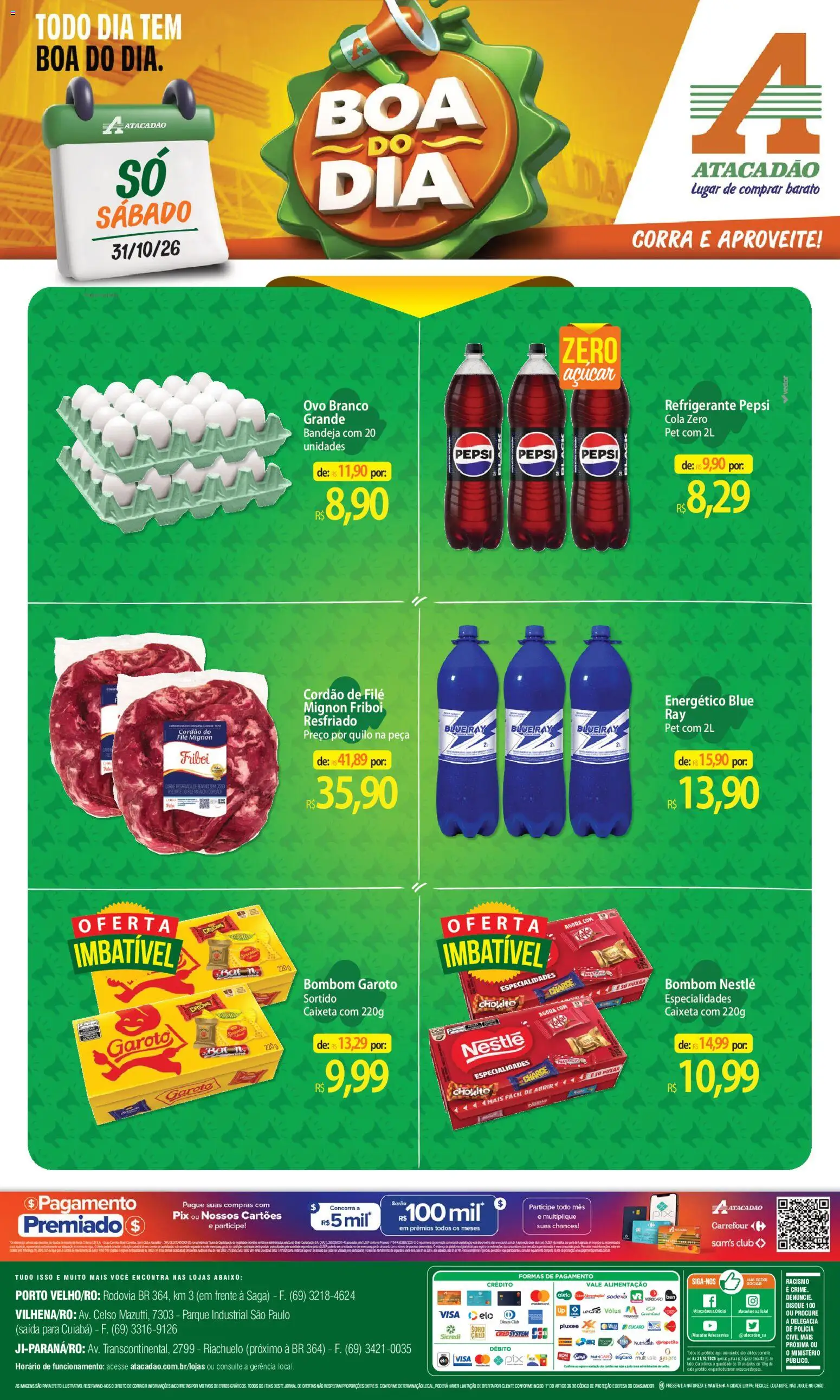 Pré-Visualização do folheto "Atacadão ofertas - RO" da loja Atacadão válido a partir de 31/10/2026