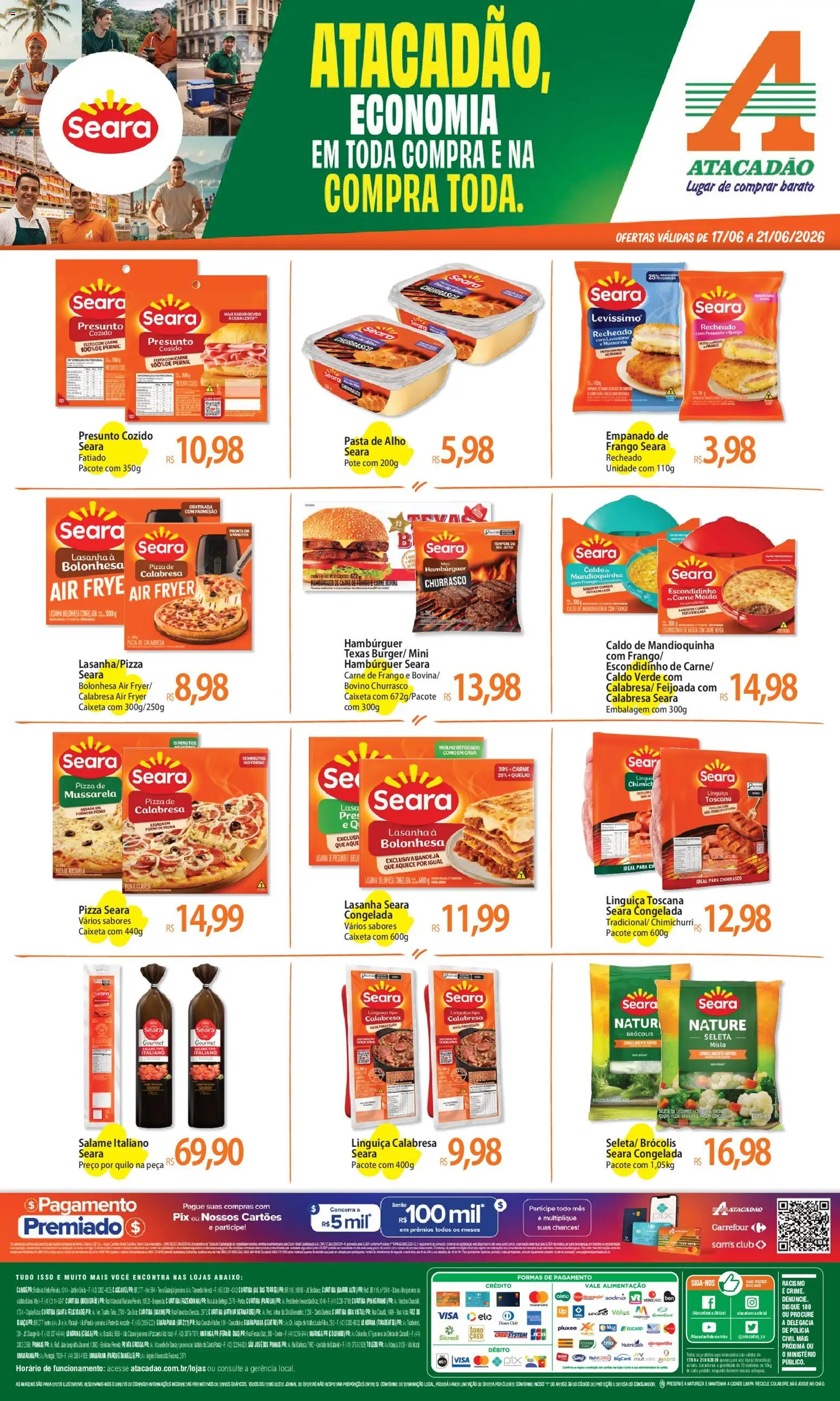 Pré-Visualização do folheto "Atacadão ofertas - PR" da loja Atacadão válido a partir de 17/06/2026