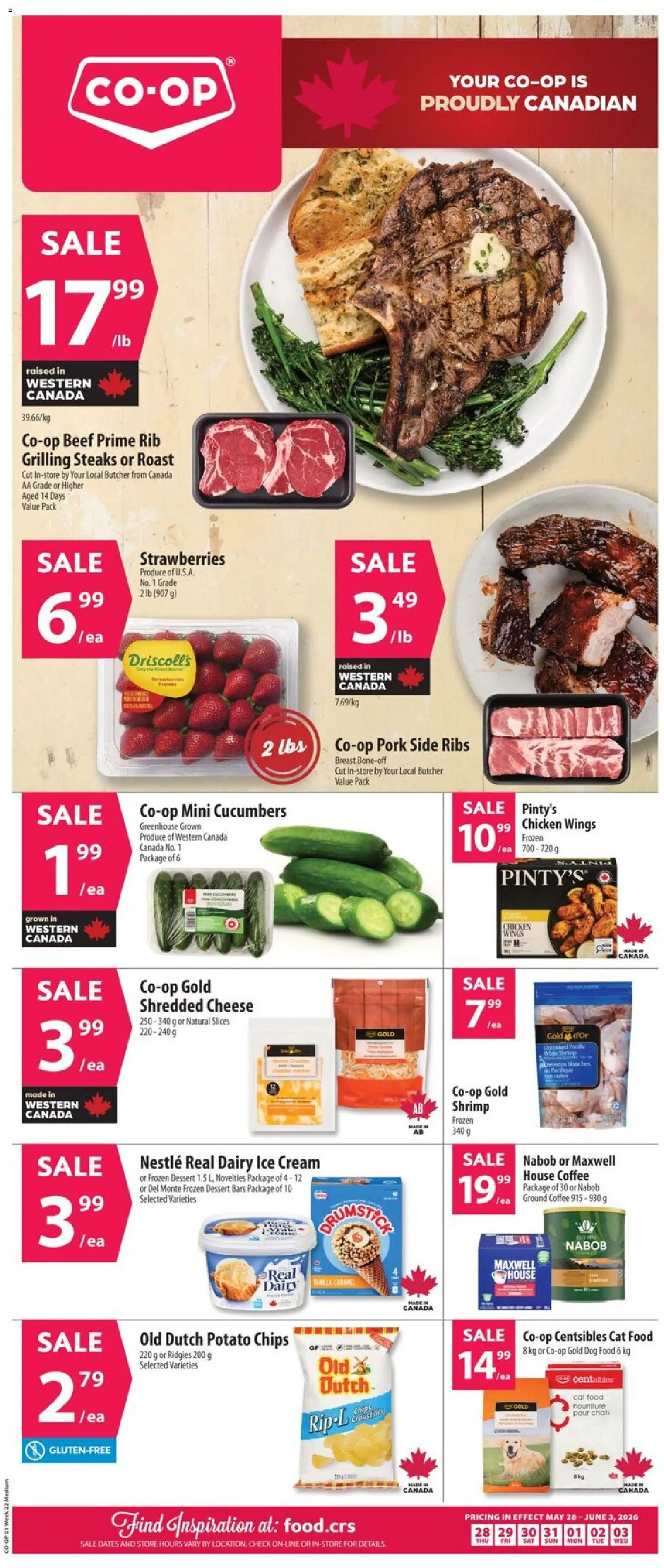 Preview of leaflet Co-op Food weekly flyer / circulaire from shop Co-op Food is valid from May 28, 2026