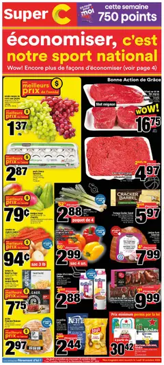 Un aperçu du dépliant Super C weekly flyer / circulaire du magasin Super C est valide à partir 8 oct. 2026