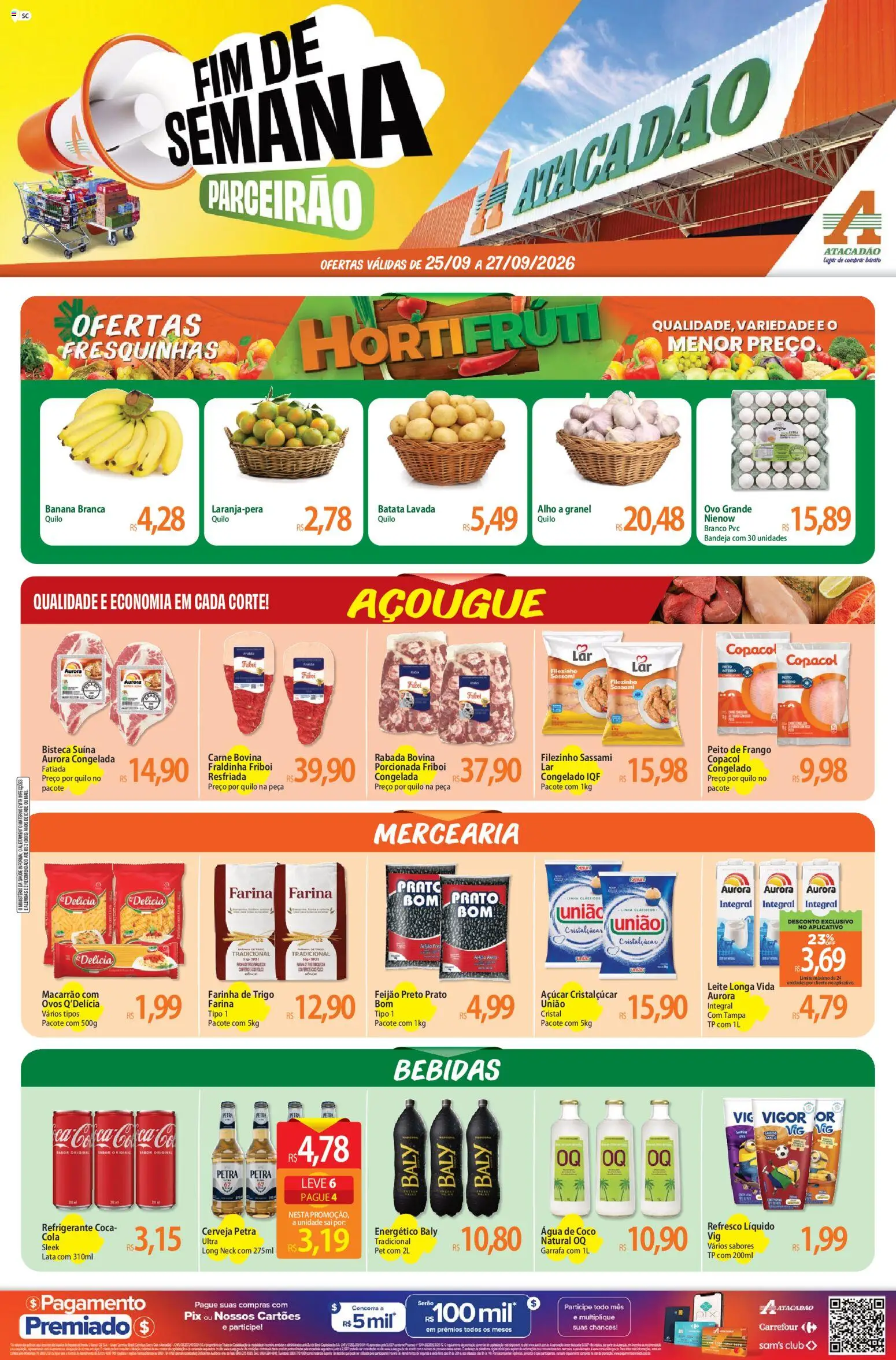 Pré-Visualização do folheto "Atacadão ofertas - SC" da loja Atacadão válido a partir de 25/09/2026