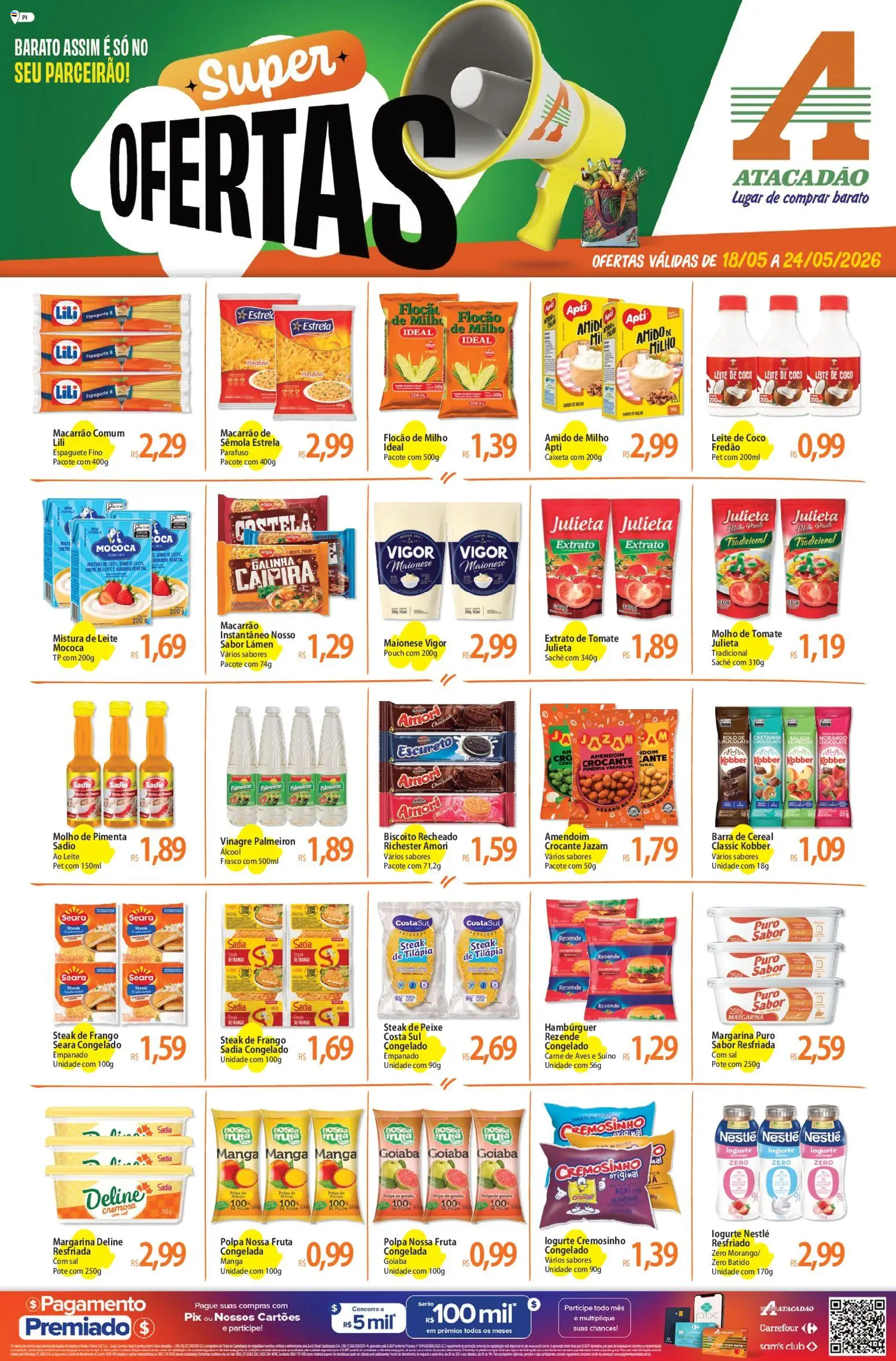 Pré-Visualização do folheto "Atacadão - Ofertas da semana" da loja Atacadão válido a partir de 18/05/2026