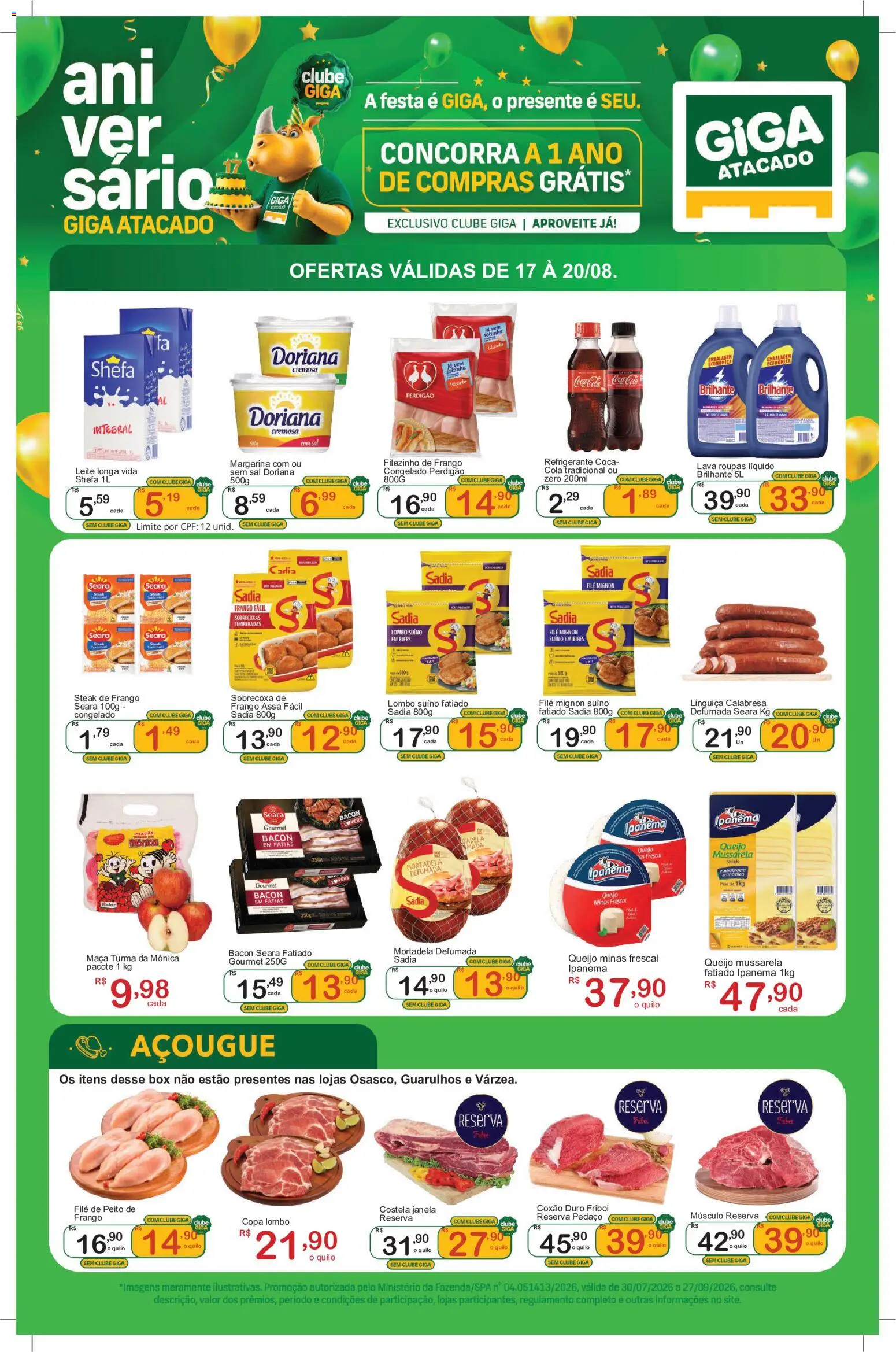 Pré-Visualização do folheto "GIGA Atacado - Ofertas da semana" da loja GIGA Atacado válido a partir de 17/08/2026